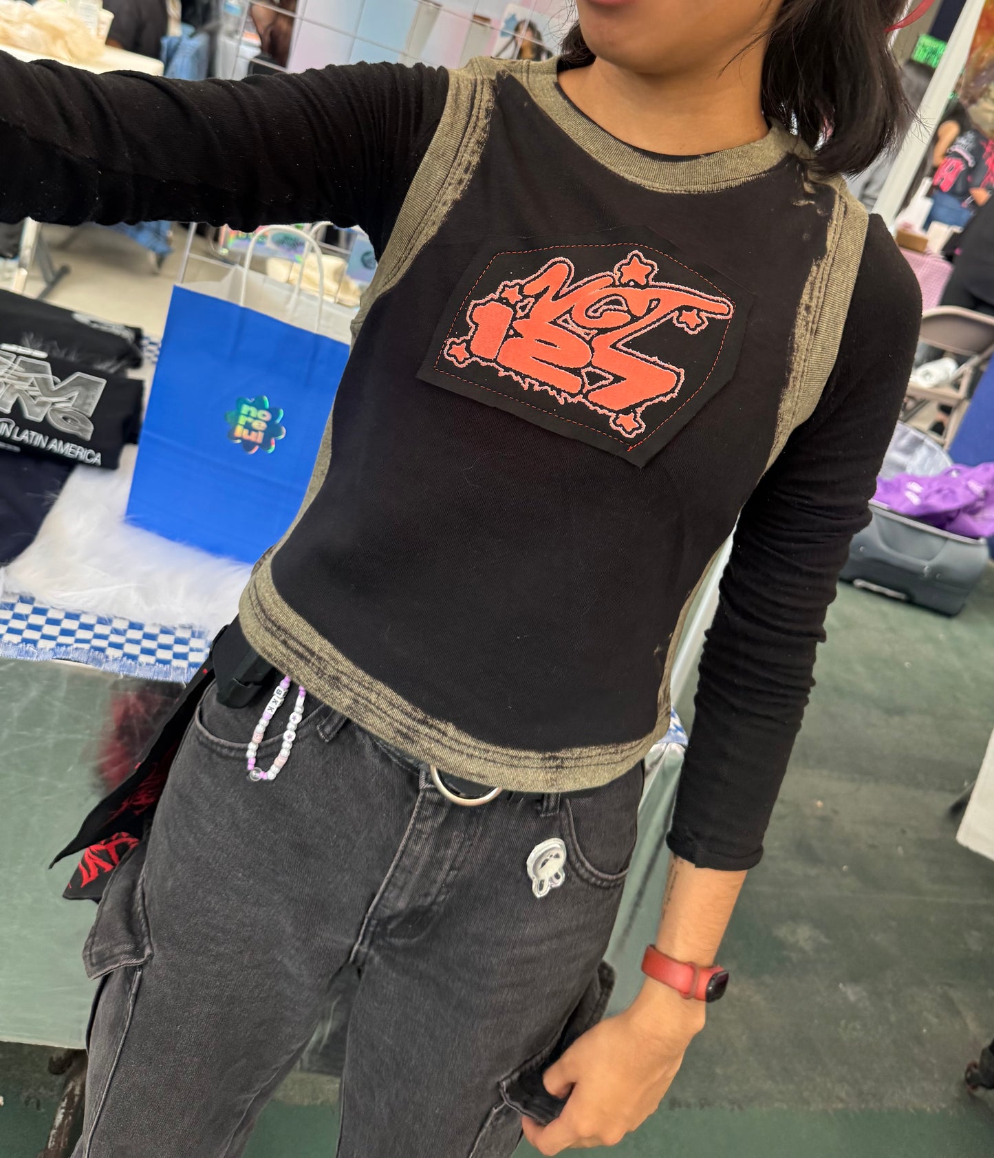 Exo / Nct127 Playera Tank Desteñida