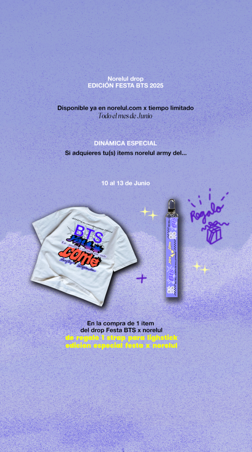 Playera BTS Edición Festa