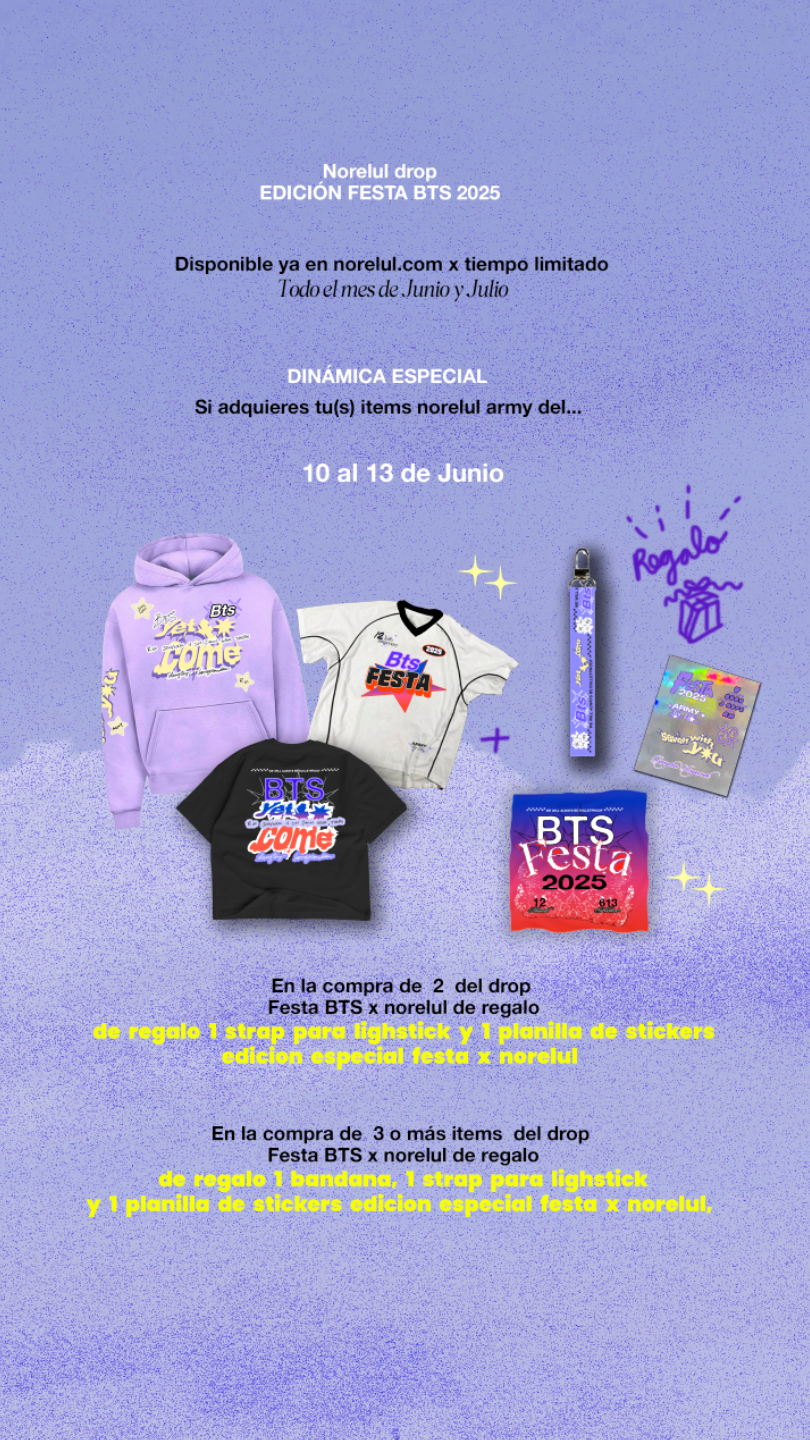 Playera BTS Edición Festa