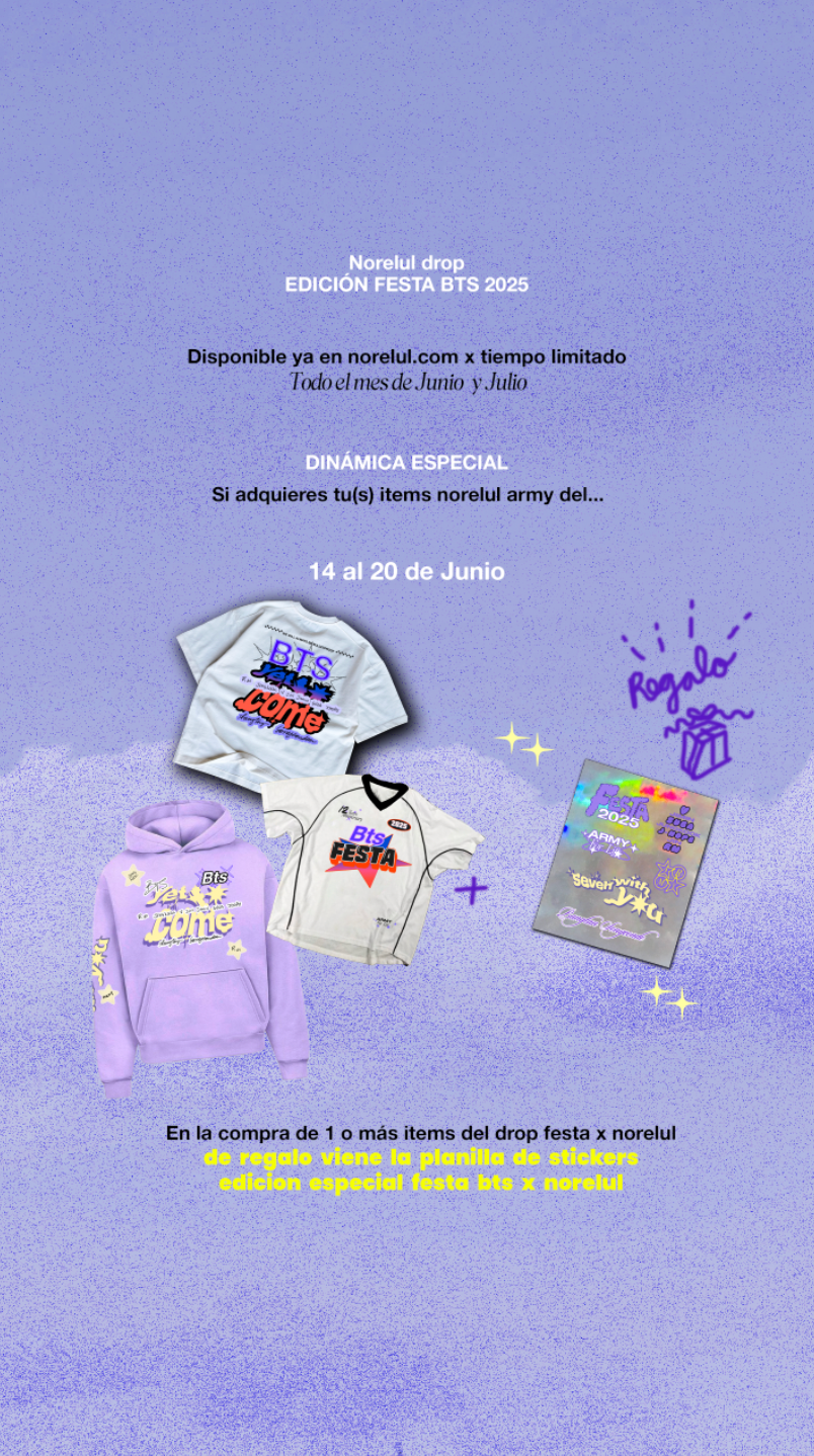 Playera BTS Edición Festa