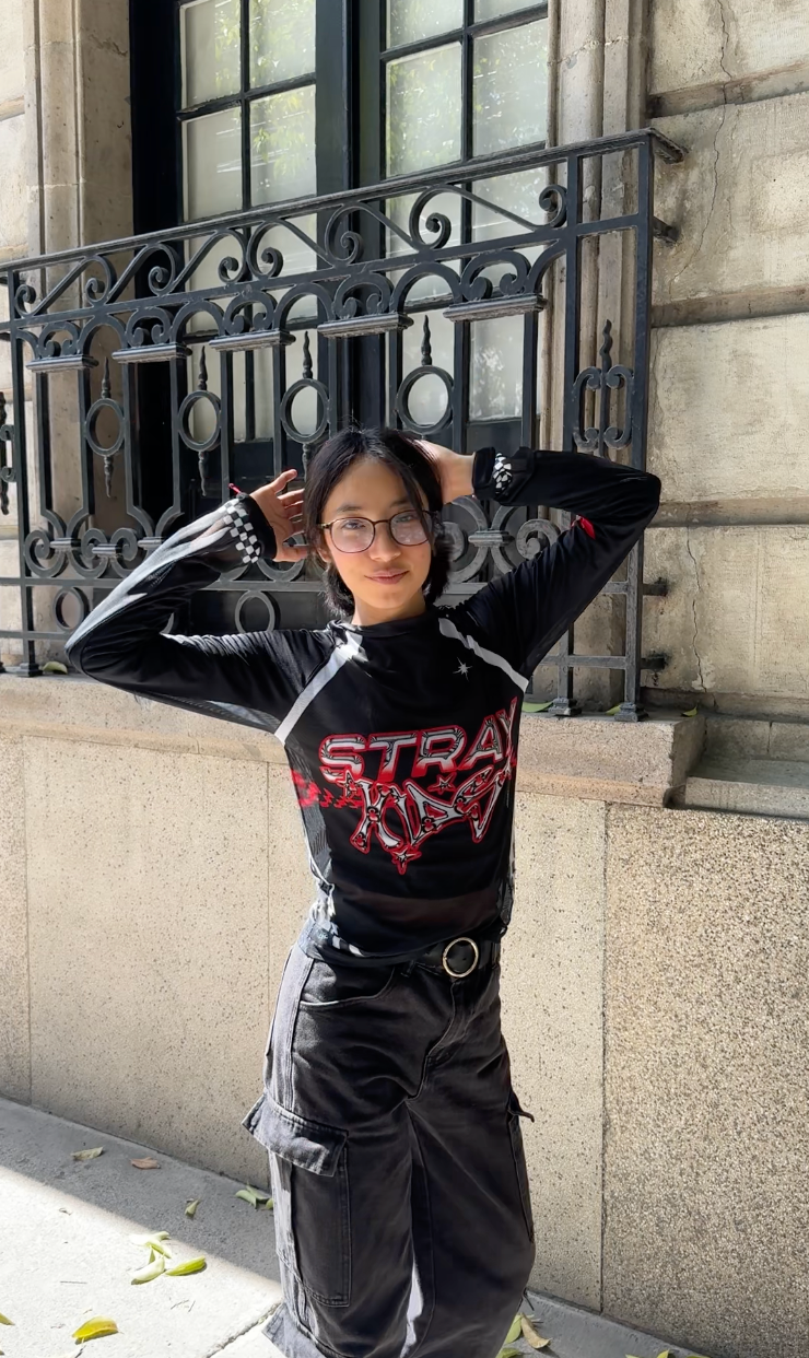 Stray Kids Playera Mesh Racer