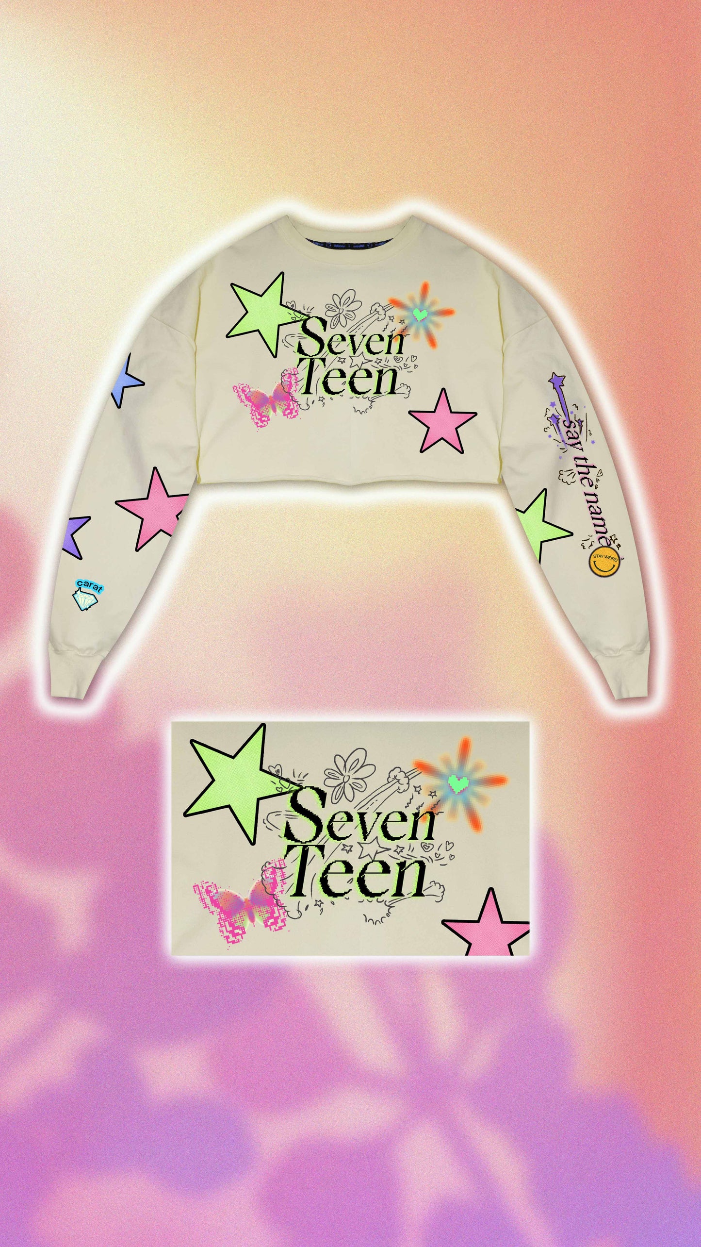 Seventeen Sudadera Crop