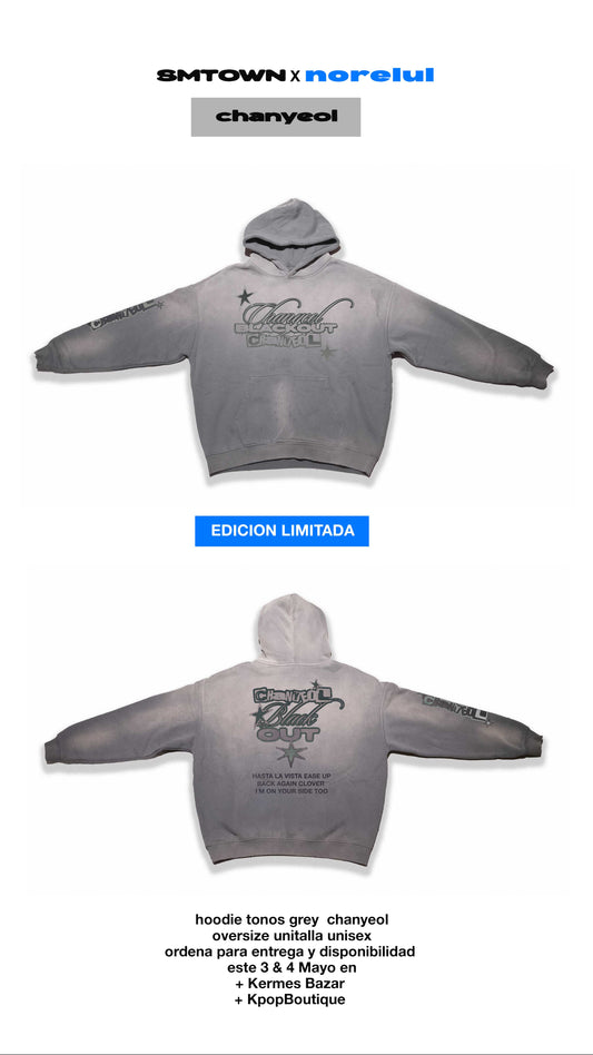 Sudadera con Gorro Hoodie Black Out Chanyeol Exo