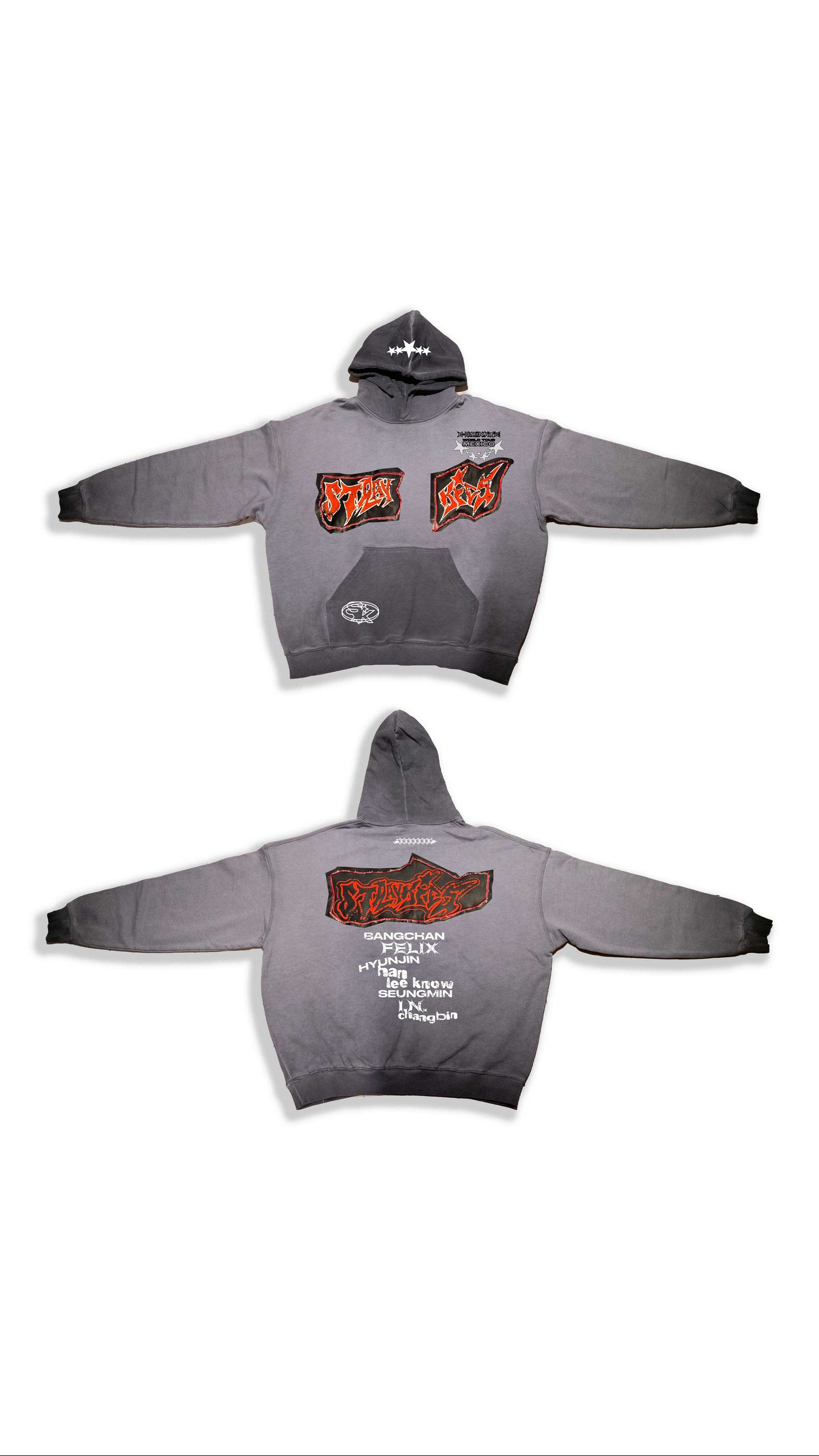 Stray Kids Sudadera Hoodie Oversize Lavada