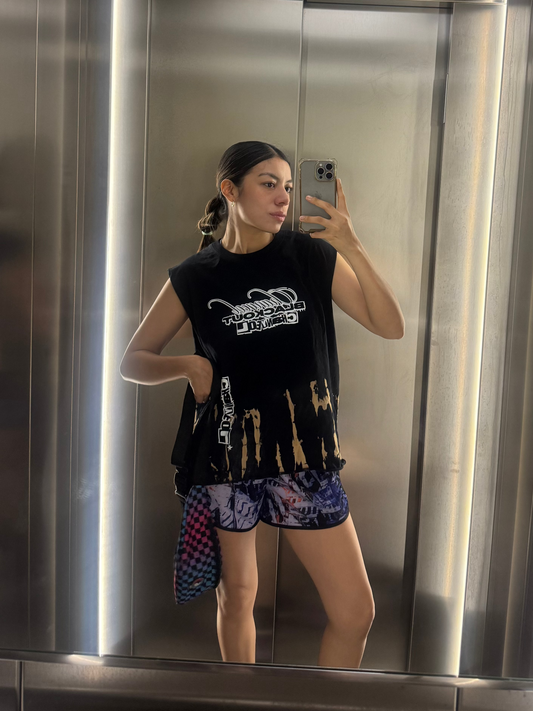 Nct127 / Chanyeol Exo Playera Tank Rocker Desteñida