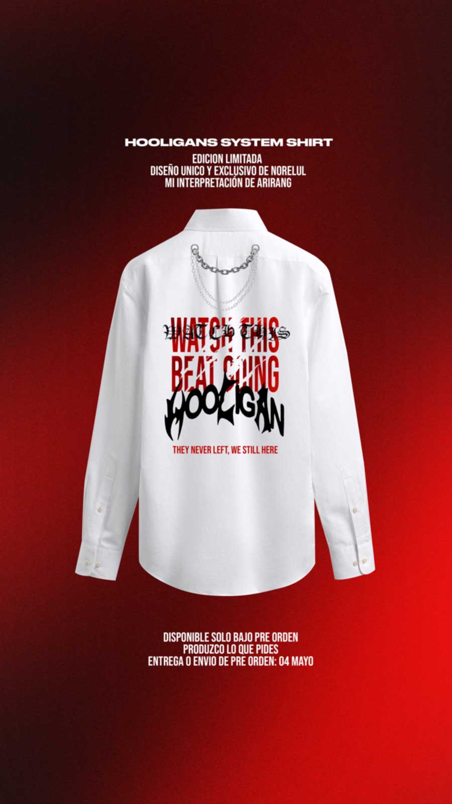 ARIRANG BTS Camisa Hooligans System Shirt