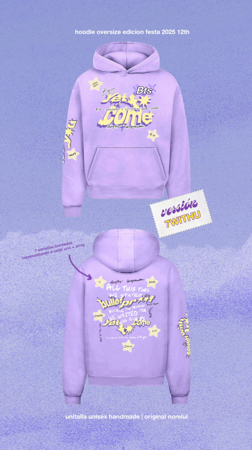 Bts Festa Hoodie Sudadera Con Gorro