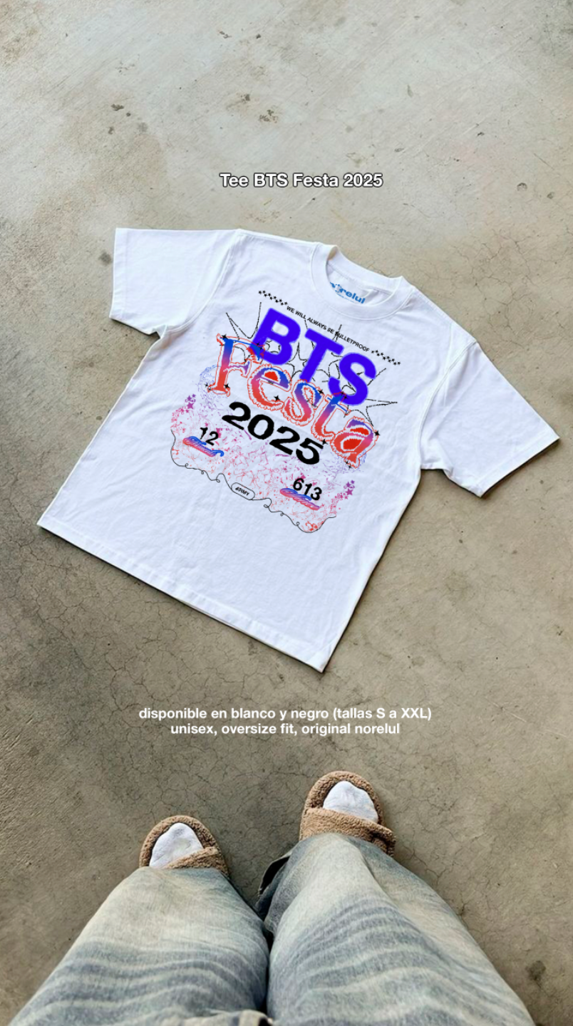 Playera BTS Edición Festa