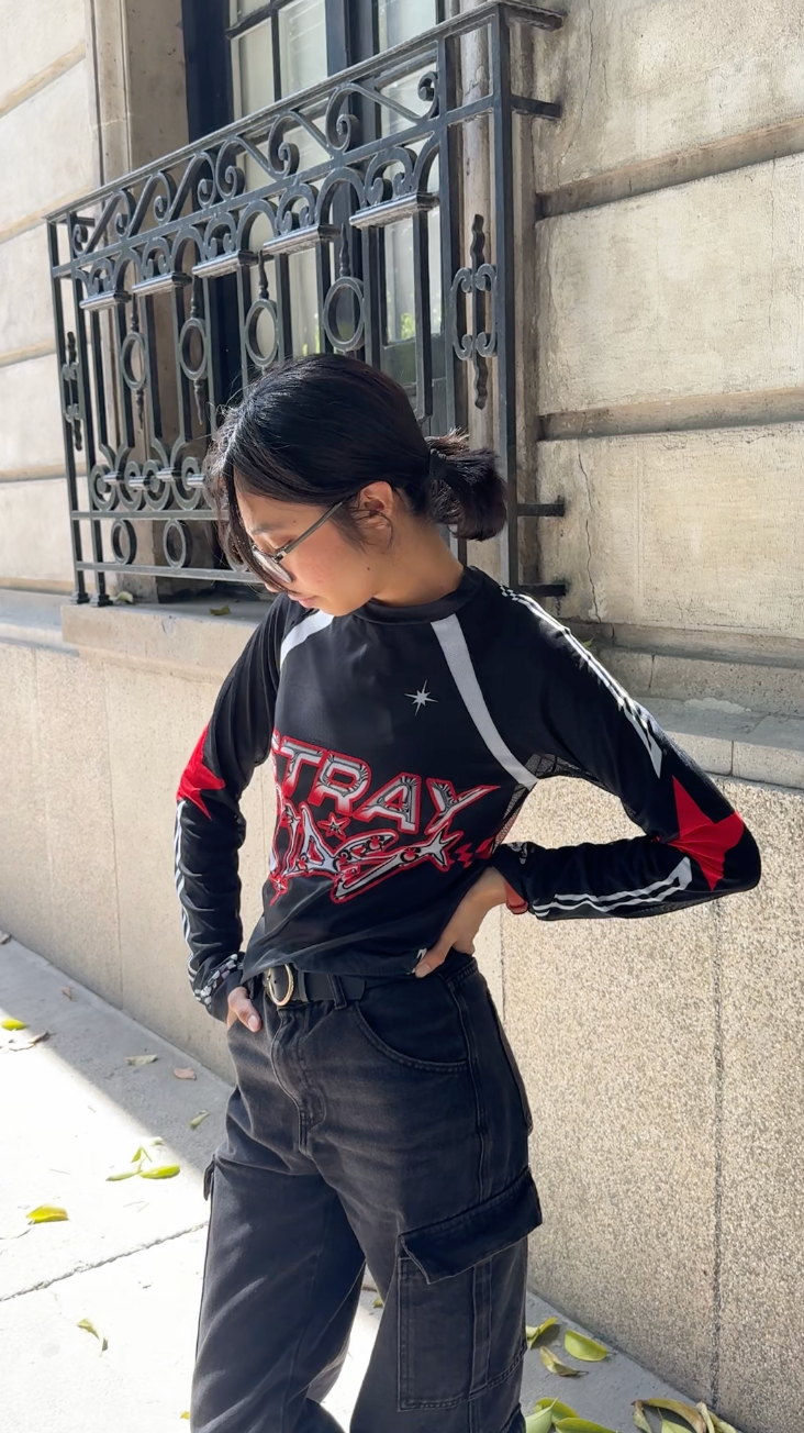 Stray Kids Playera Mesh Racer