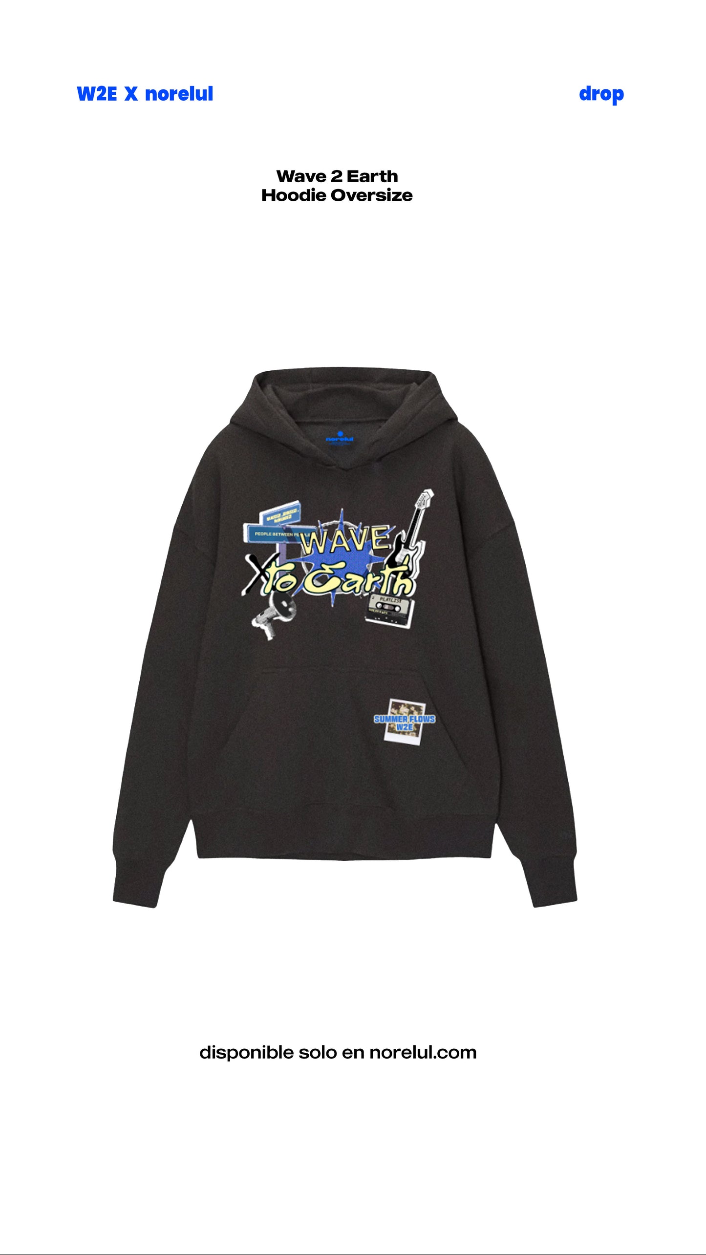 Wave To Earth Hoodie Sudadera Oversize