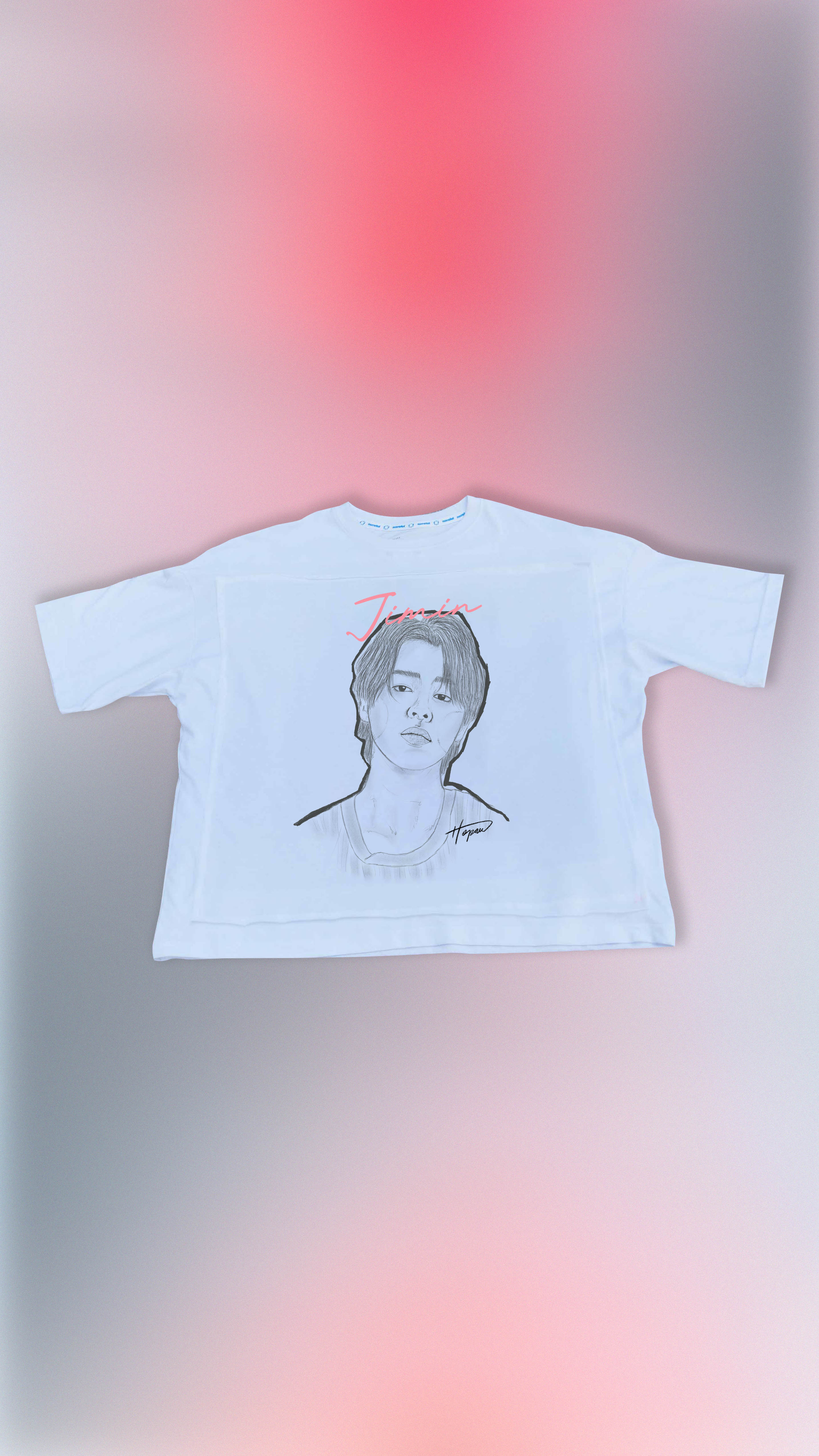 Jimin Bts Playera Retrato