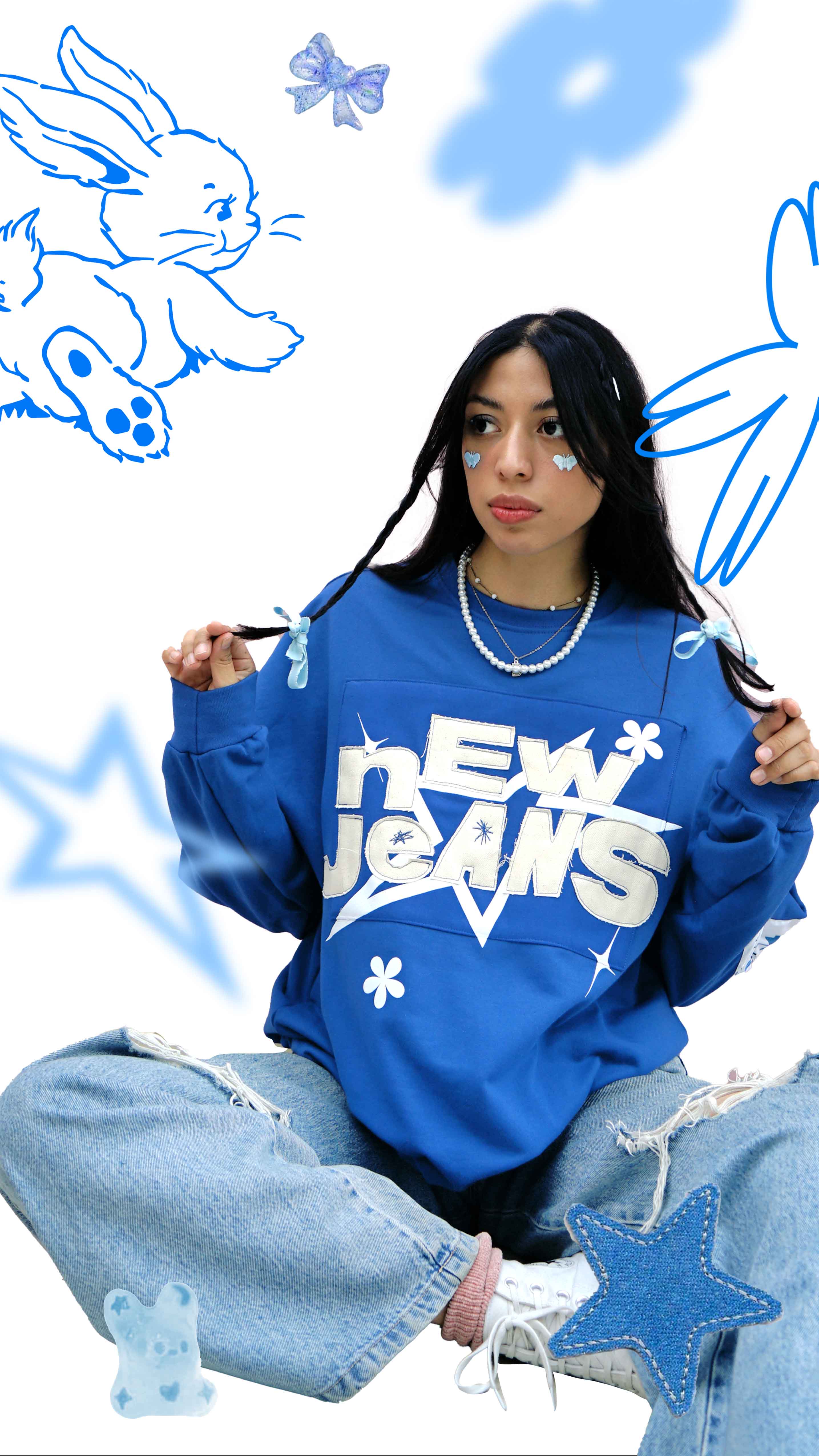 Newjeans Sudadera Bordado