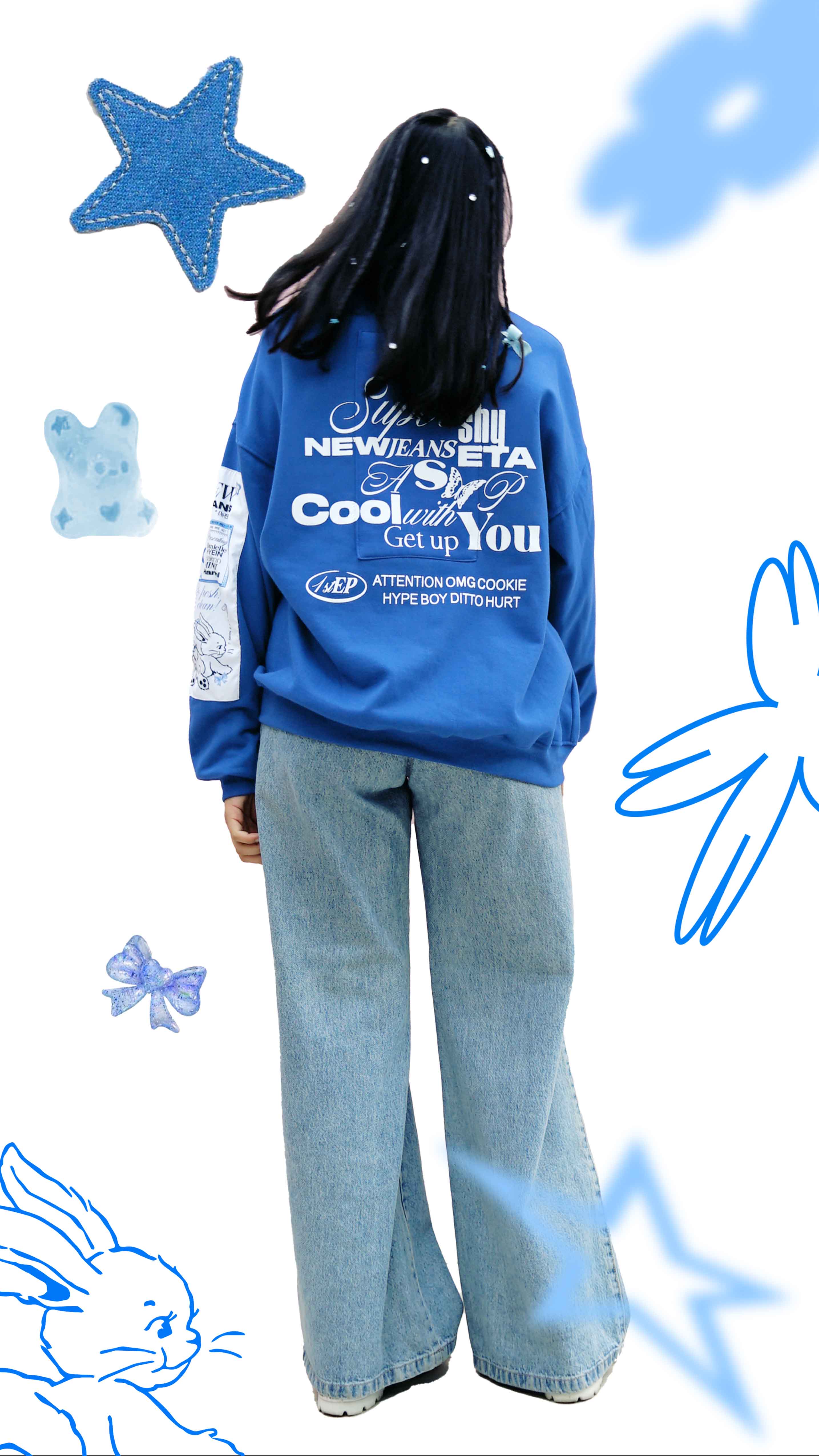 Newjeans Sudadera Bordado