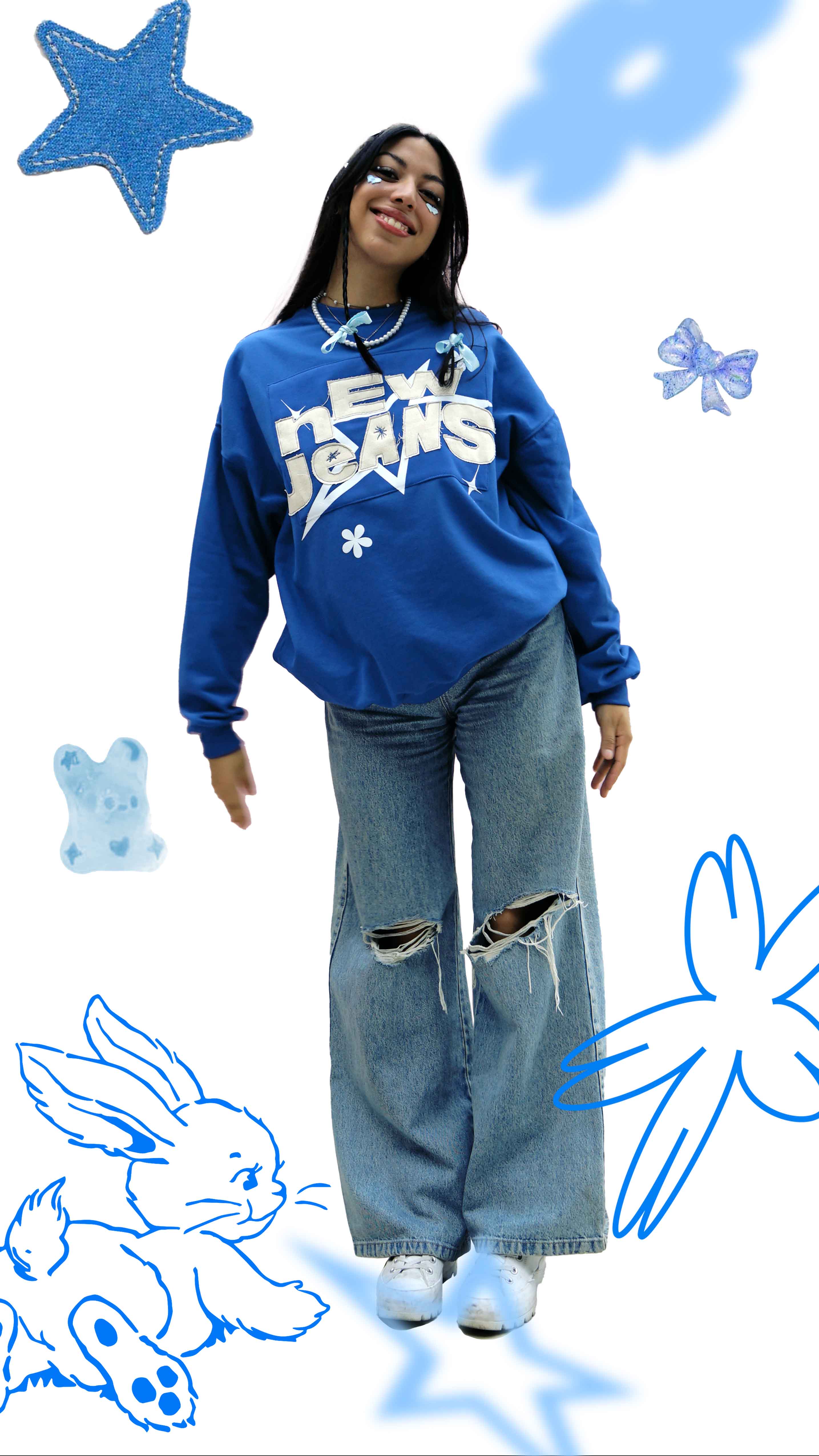 Newjeans Sudadera Bordado