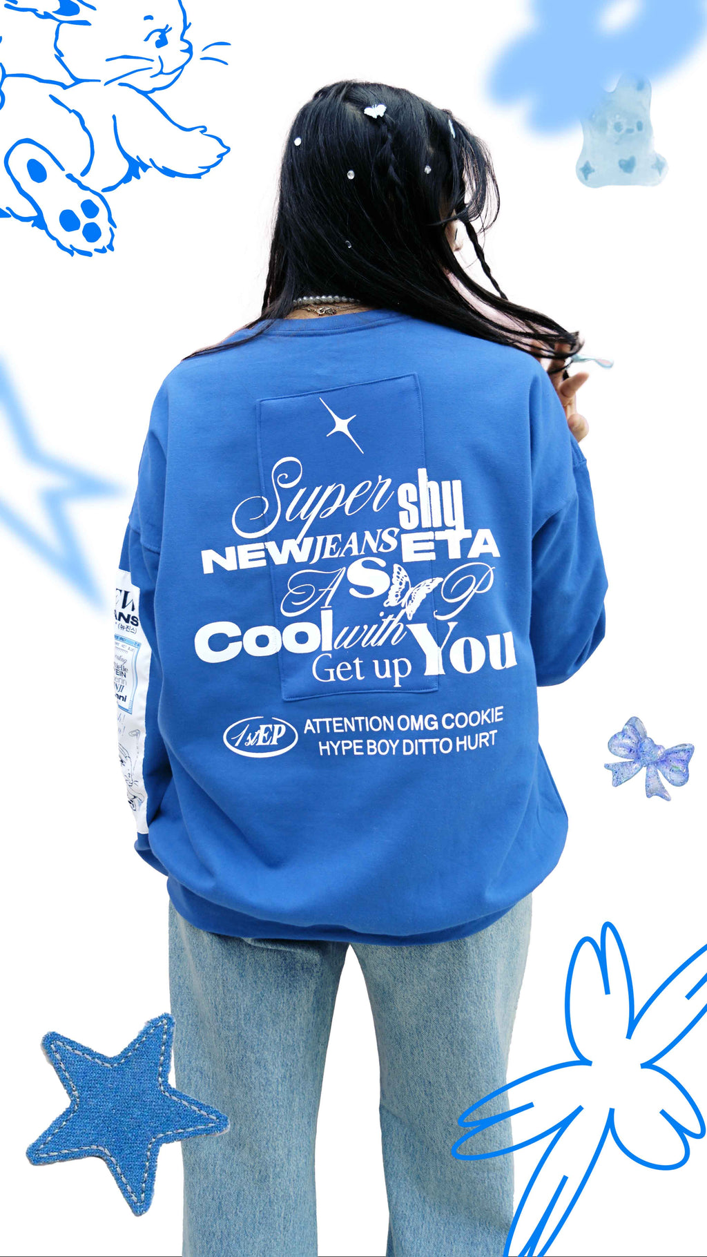 NewJeans Sweat Sudadera Bordado