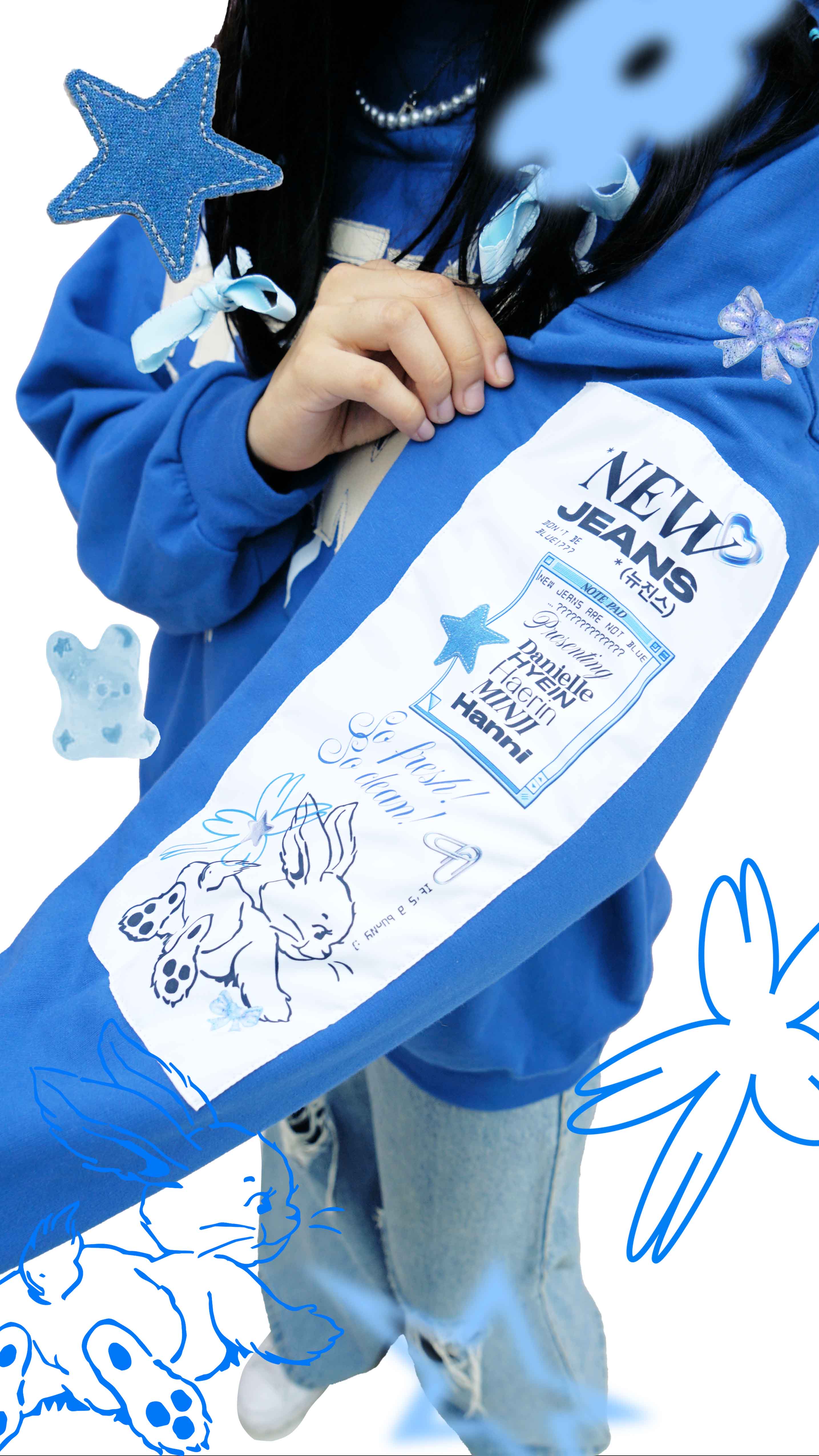 Newjeans Sudadera Bordado