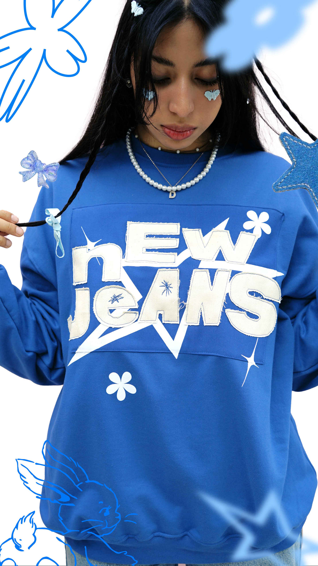 NewJeans Sweat Sudadera Bordado