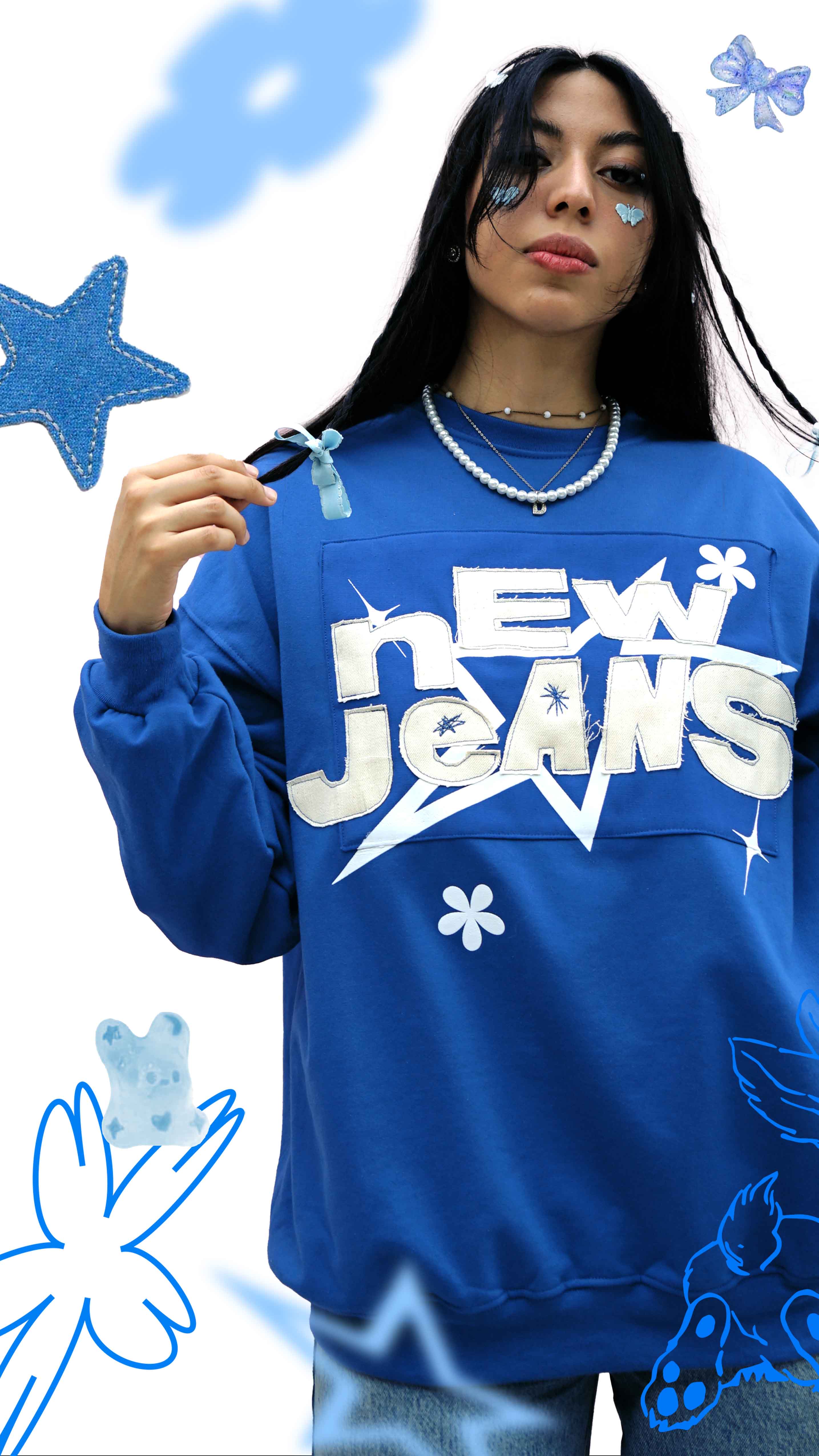 Newjeans Sudadera Bordado