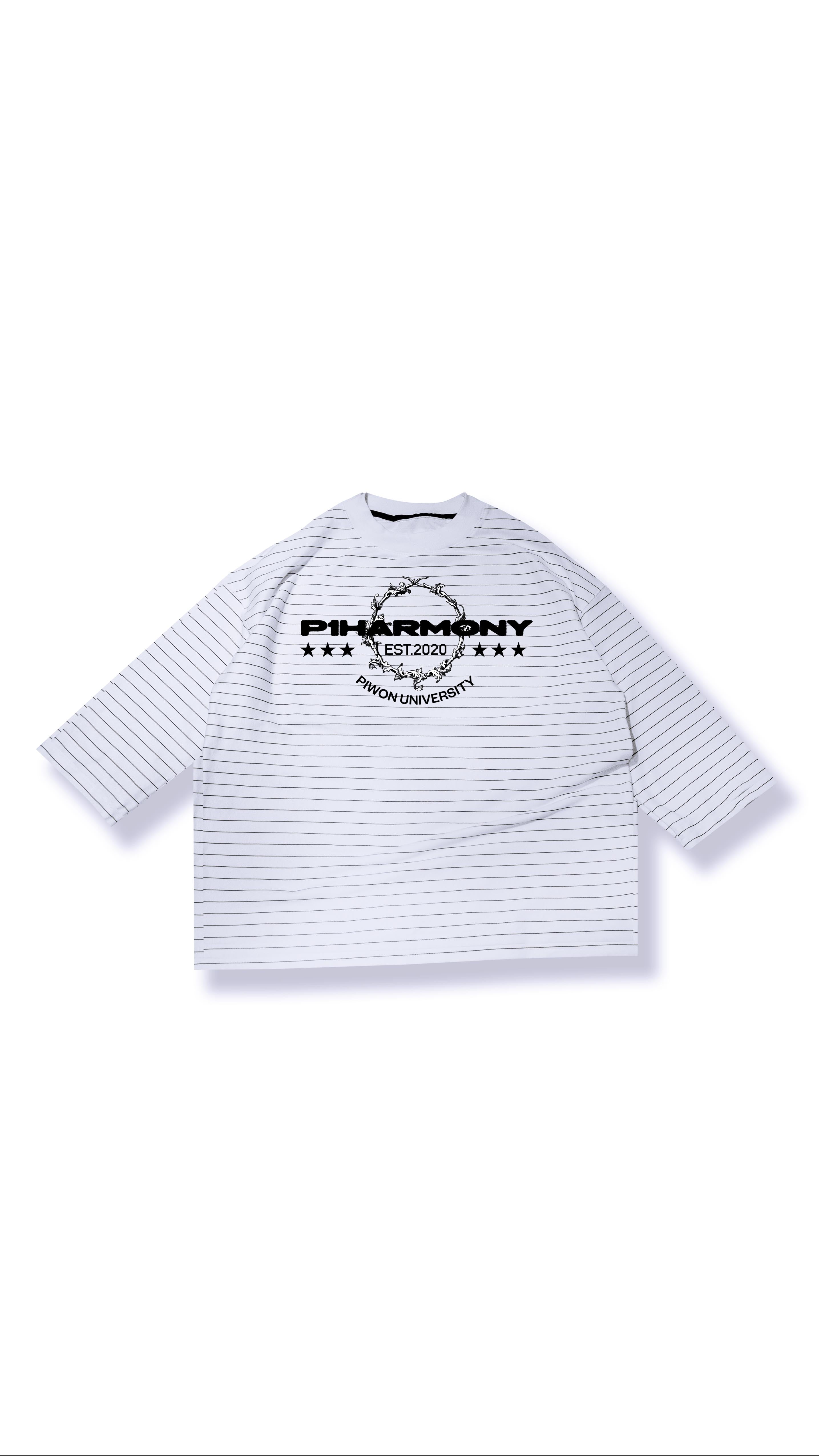 Playera Rayas Blanca Stray Kids, Exo, Nct127, P1Harmony