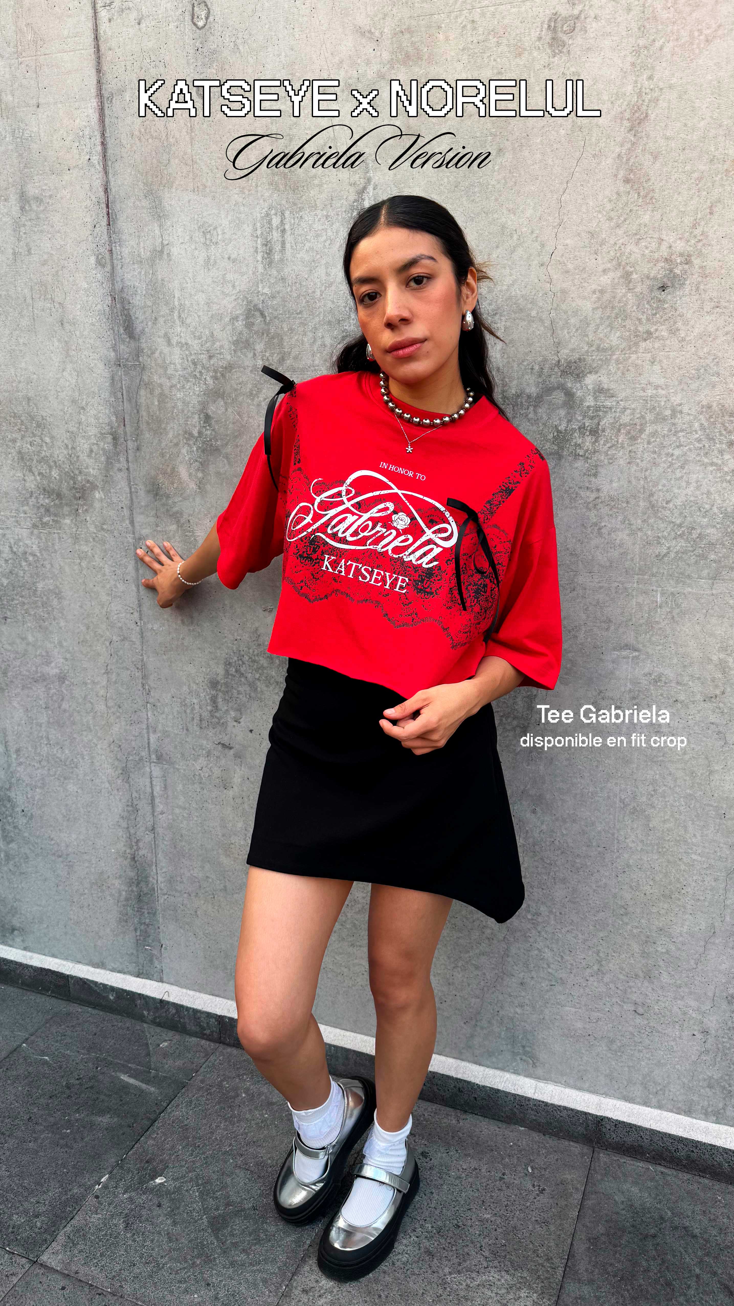 Gabriela Katseye Tee Oversize Playera