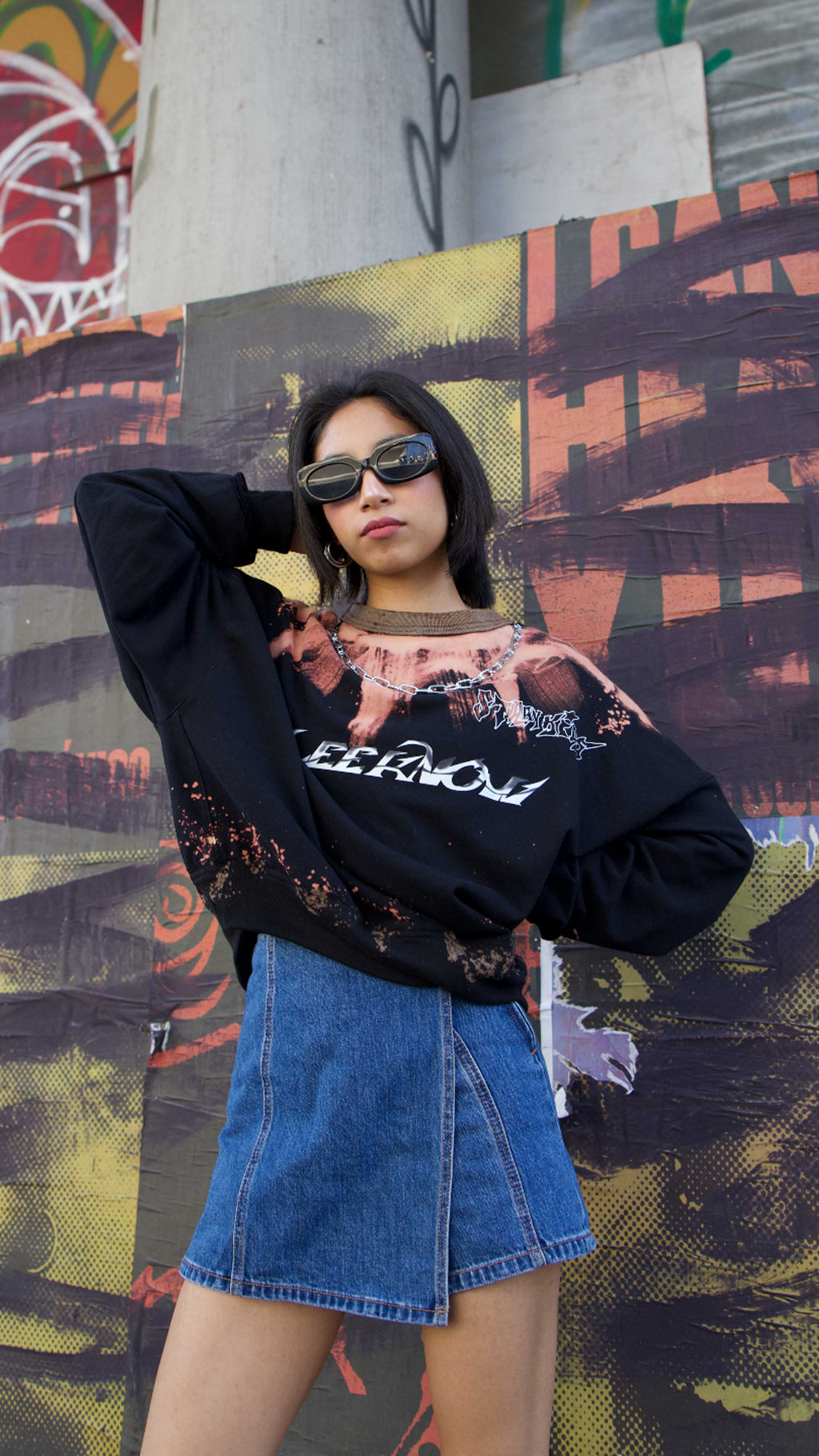 Sweat Tie Dye Crop Seventeen/Mingyu