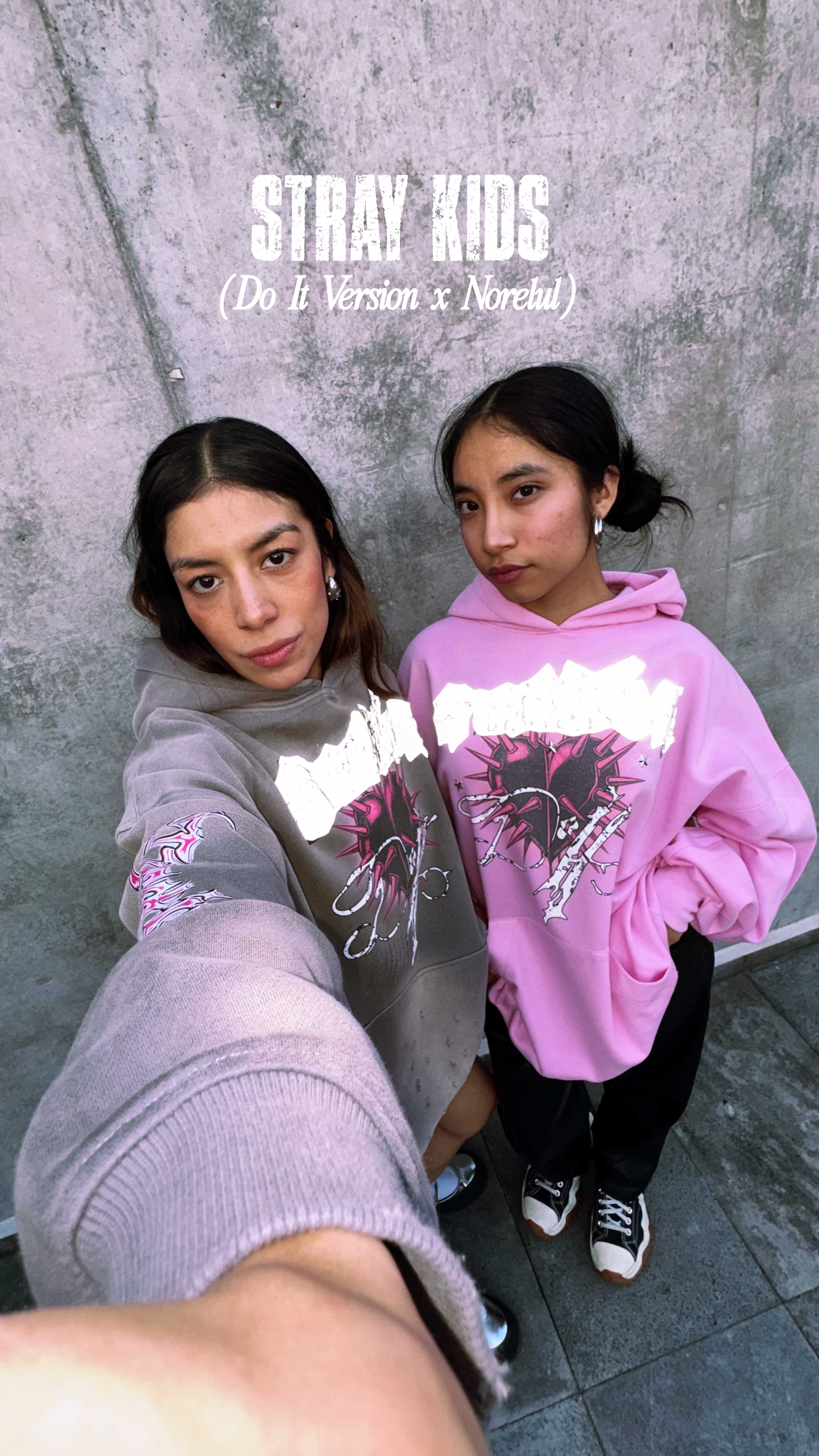 Stray Kids Do it Version Hoodie Sudadera con Gorro Oversize