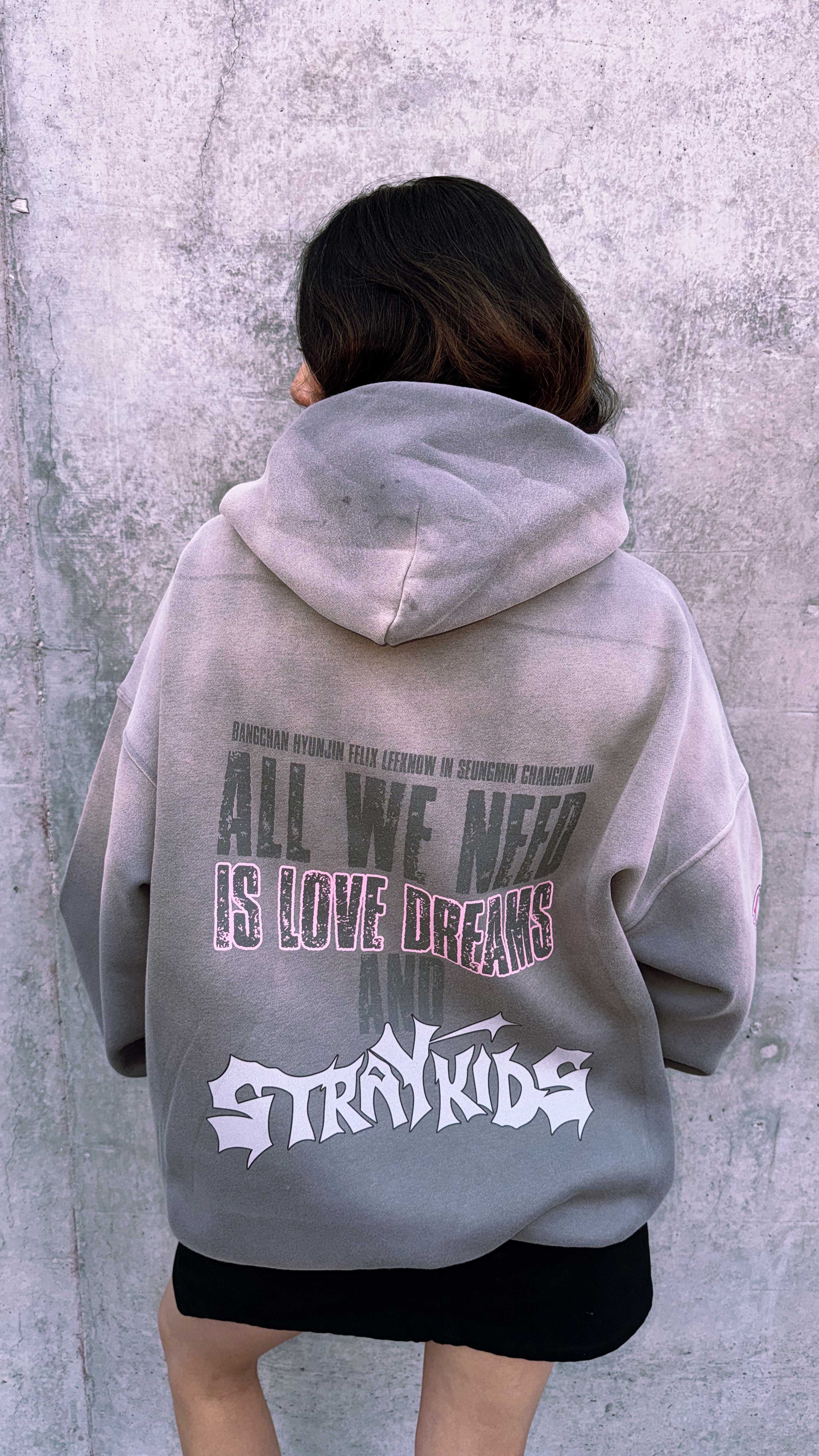 Stray Kids Do it Version Hoodie Sudadera con Gorro Oversize