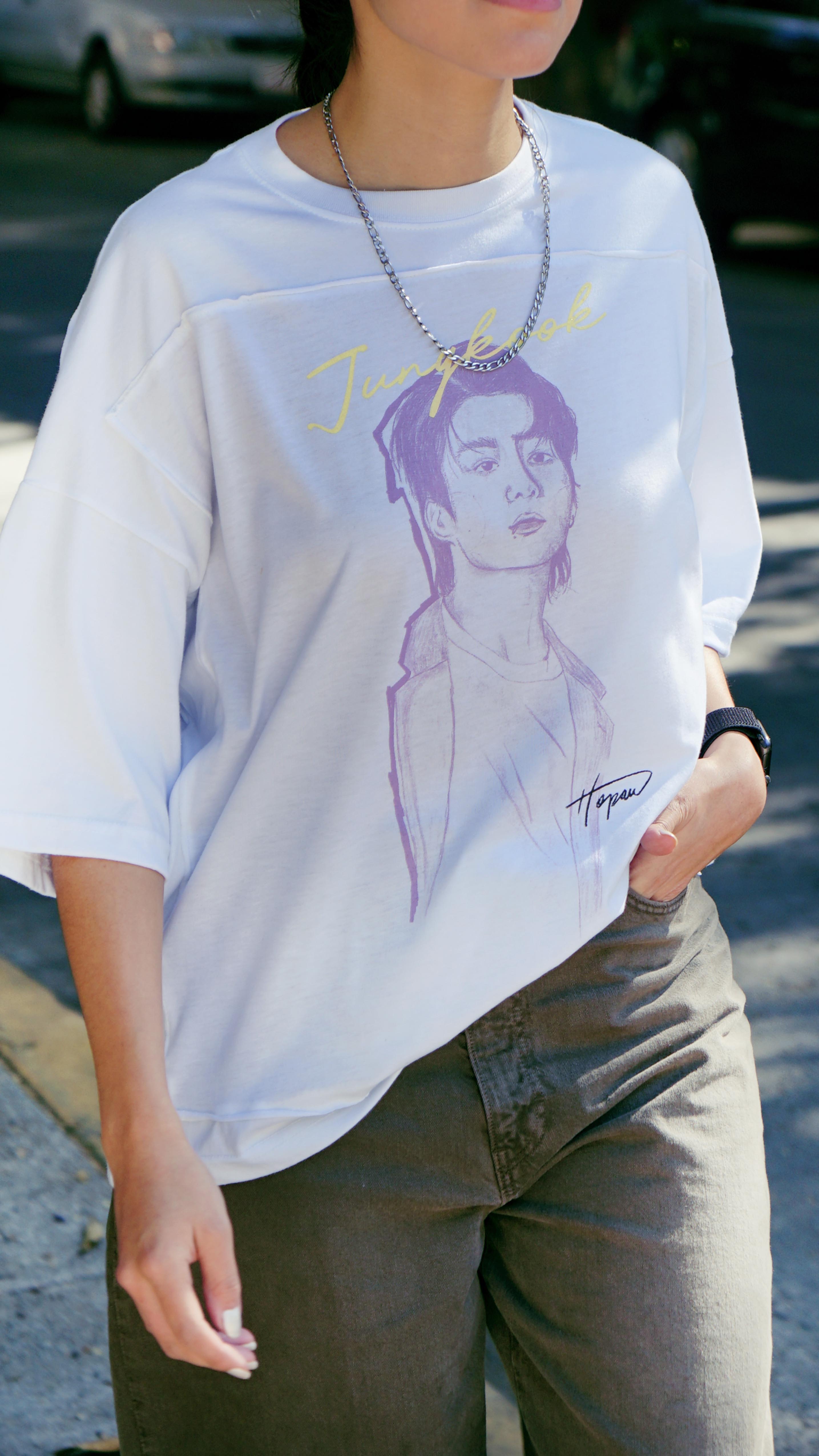 Jungkook Bts Playera Retrato