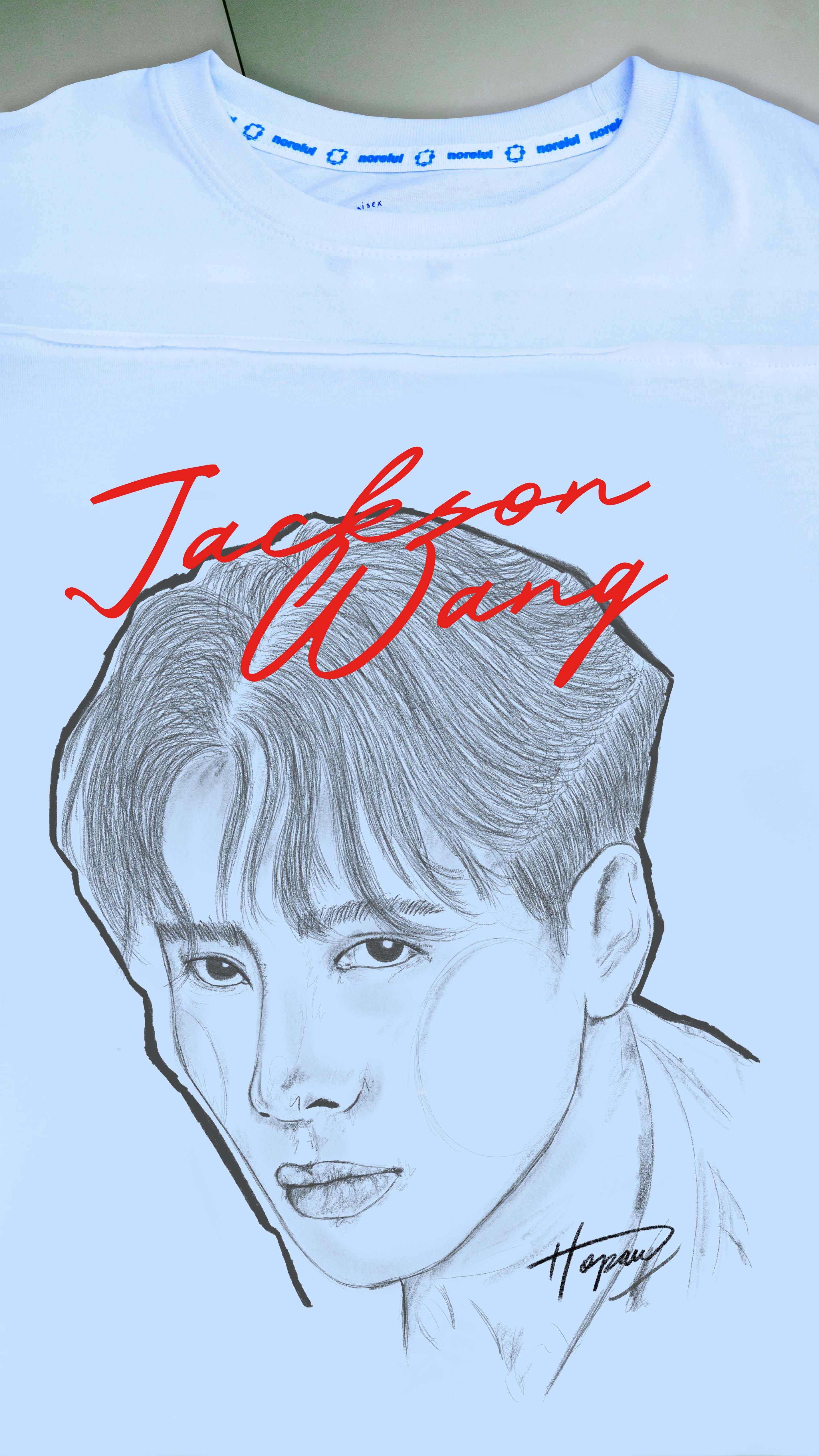Jackson Wang Got7 Playera Retrato