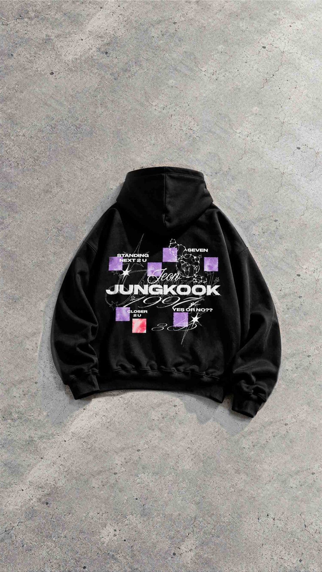 Jungkook Solo Era BTS Hoodie Sudadera con Gorro Oversize