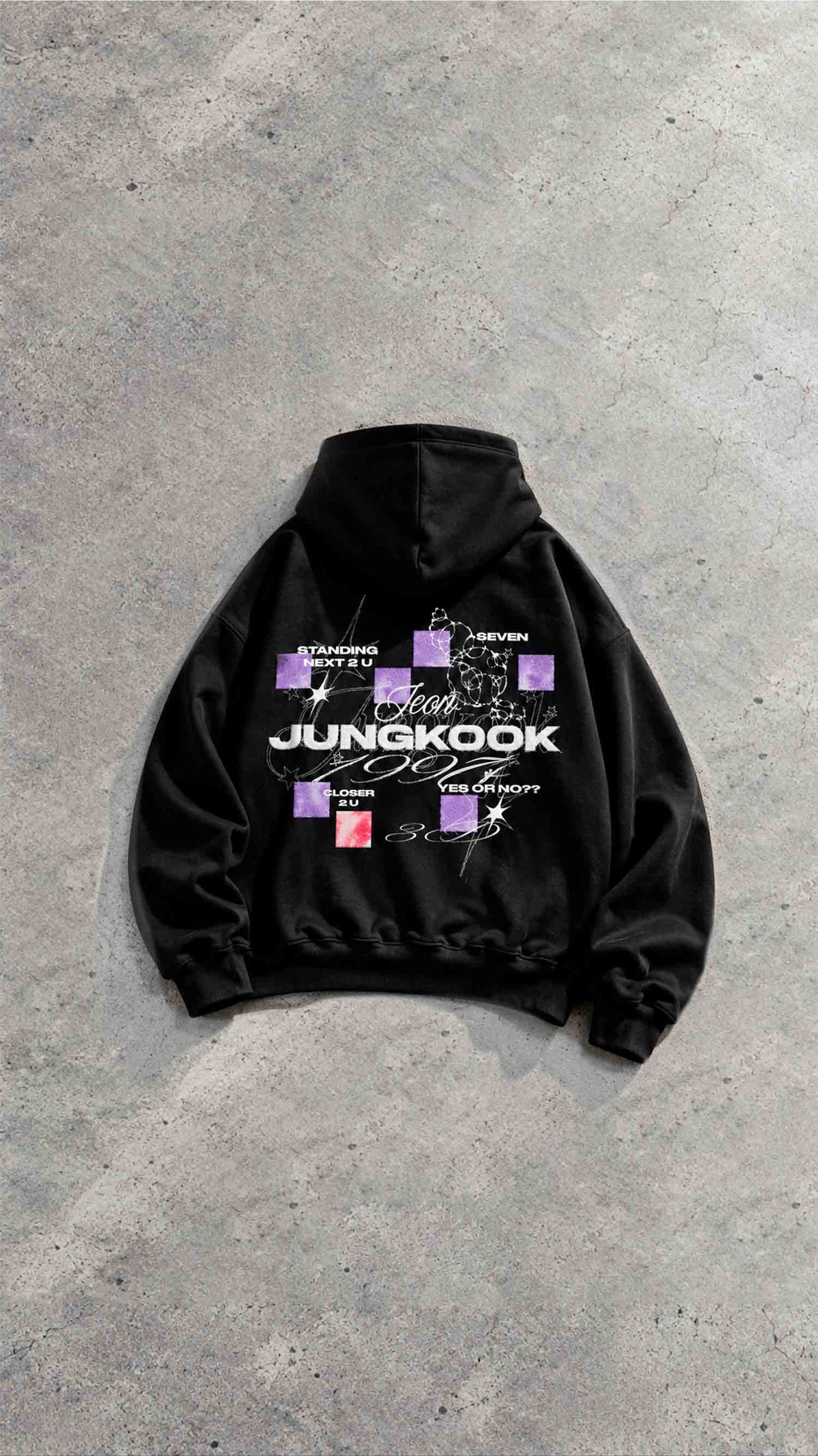 Jungkook Solo Era BTS Hoodie Sudadera con Gorro Oversize