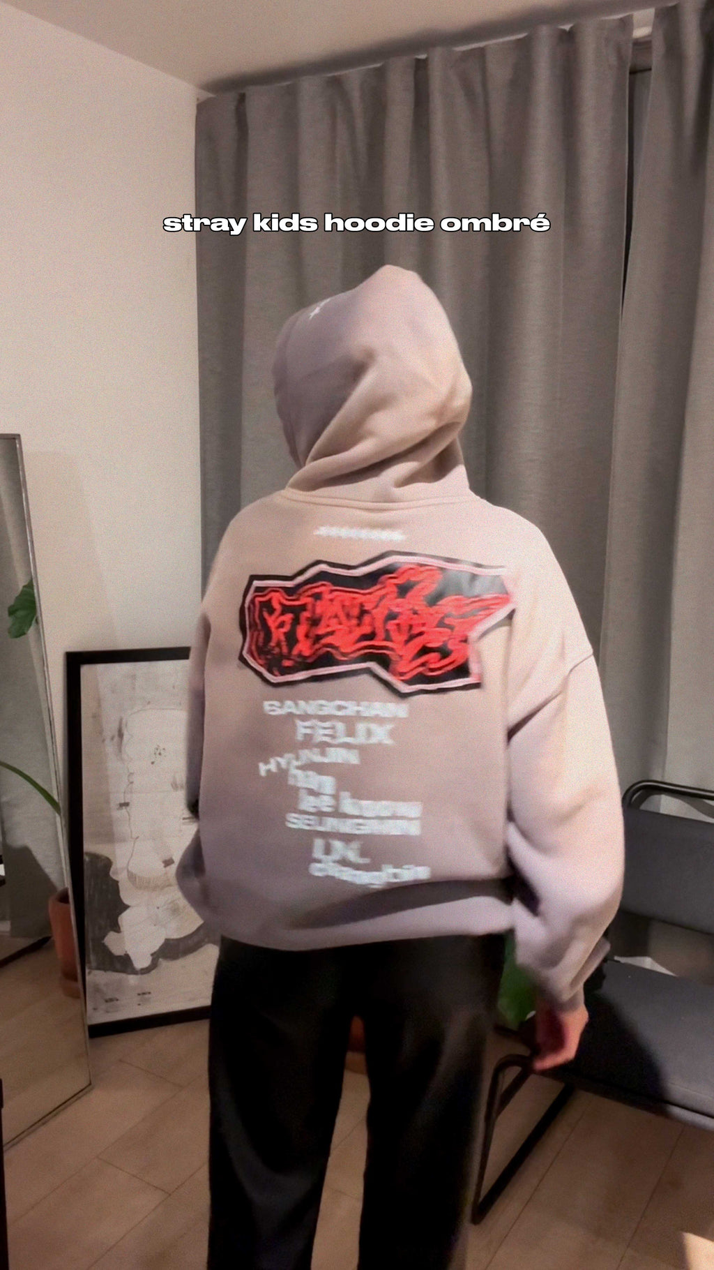Stray Kids Sudadera Hoodie Oversize Lavada