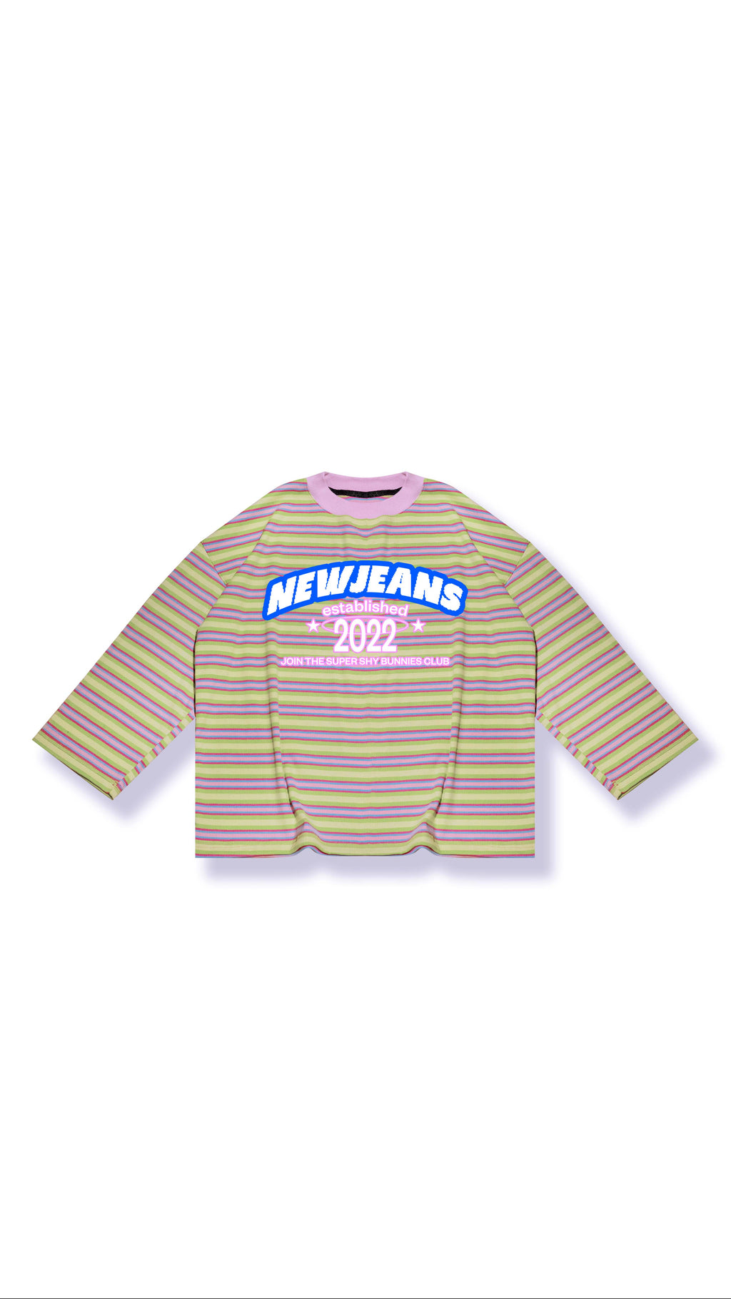 Playera Rayas Pastel Seventeen, Nctdream, Txt, Newjeans