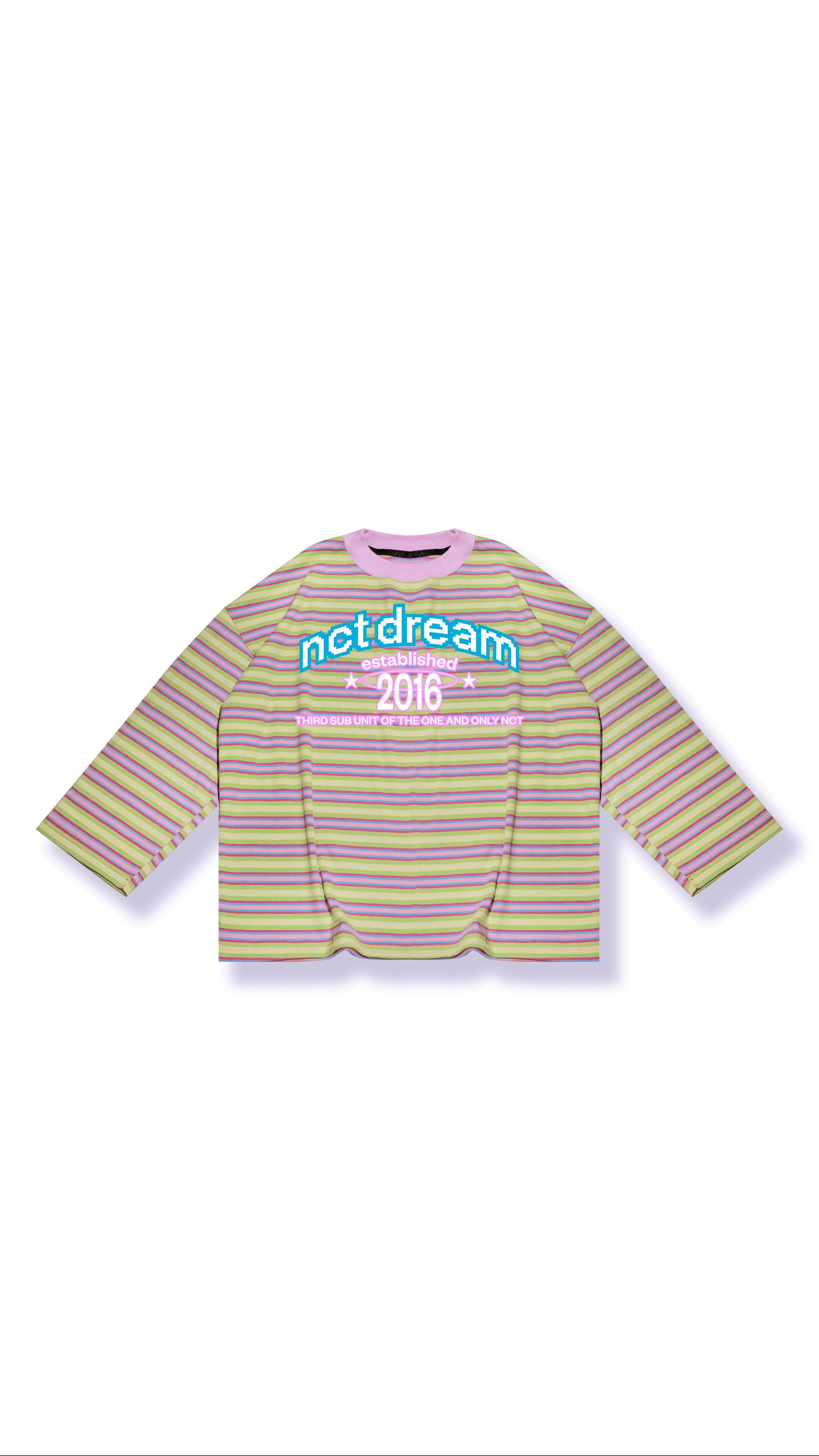 Playera Rayas Pastel Seventeen, Nctdream, Txt, Newjeans