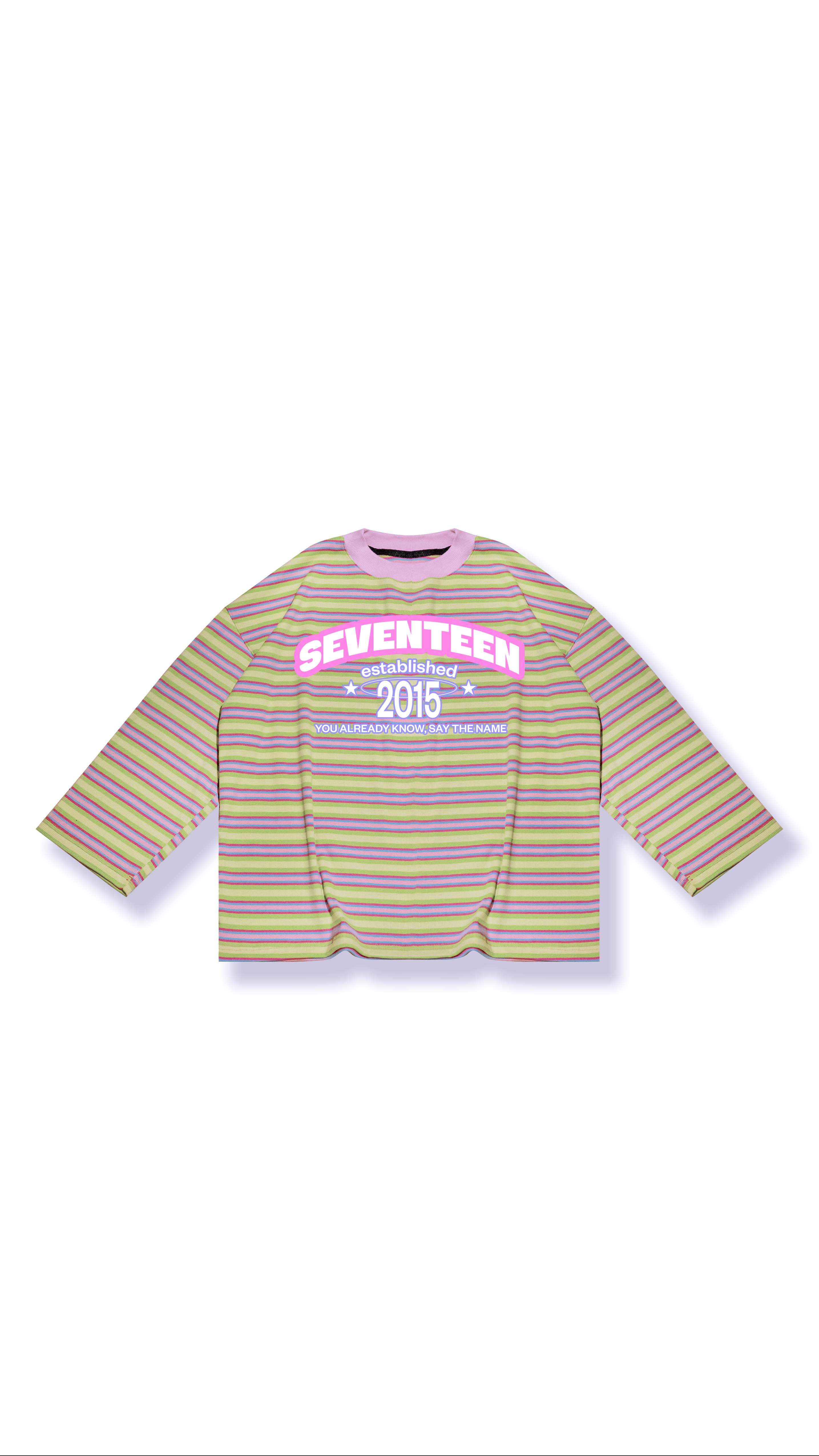 Playera Rayas Pastel Seventeen, Nctdream, Txt, Newjeans