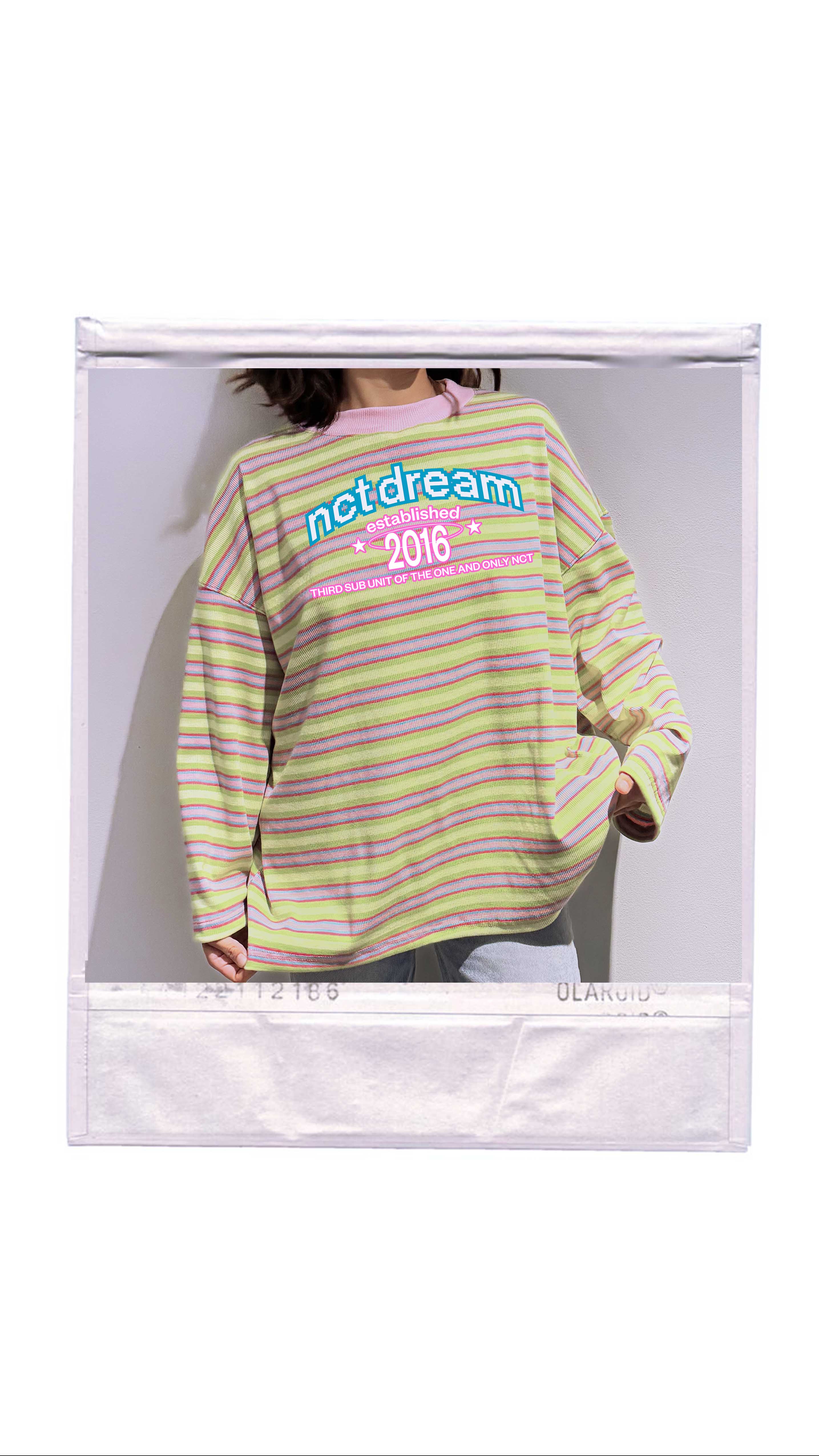 Playera Rayas Pastel Seventeen, Nctdream, Txt, Newjeans