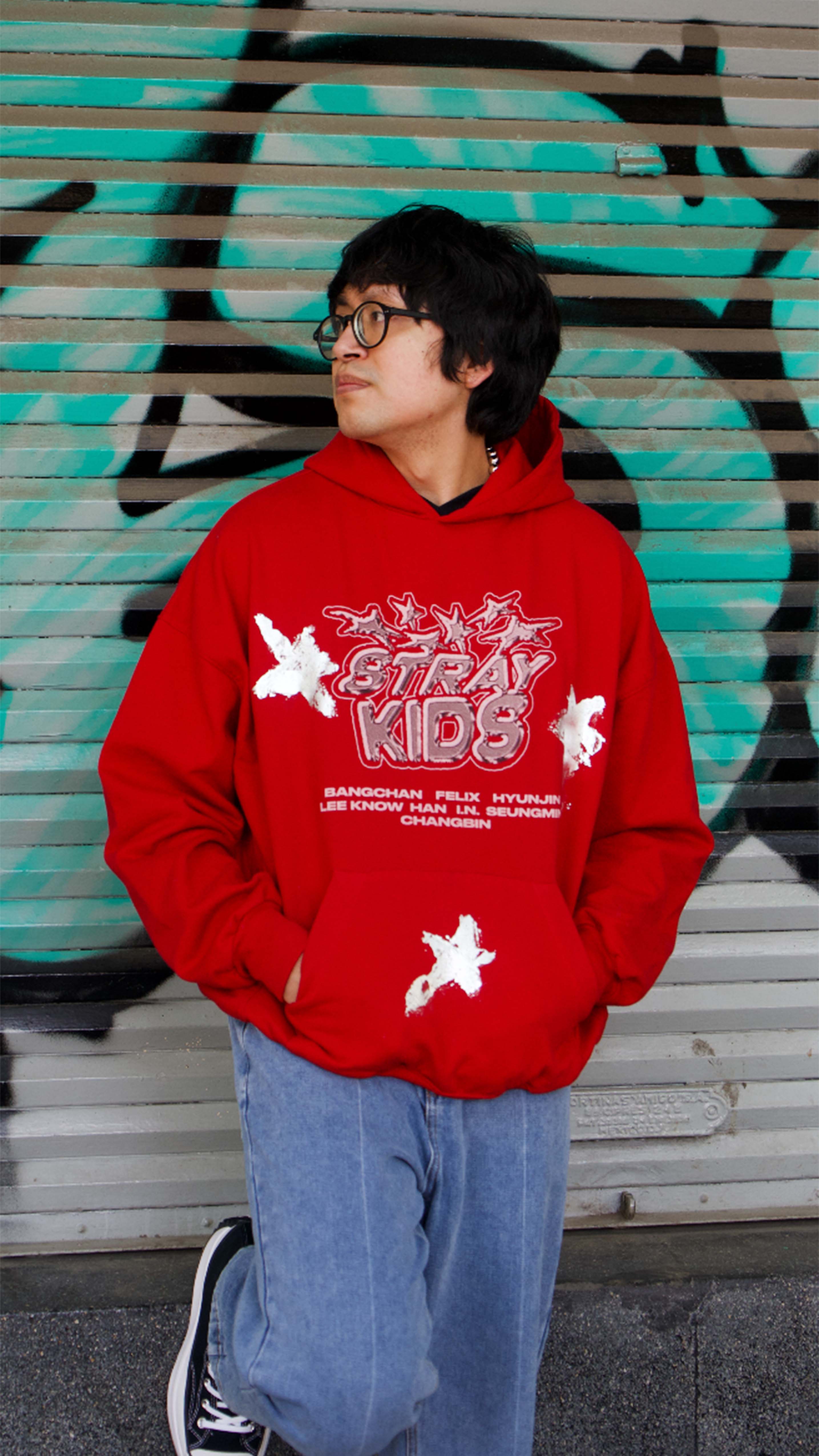Stray Kids Foil Star Hoodie