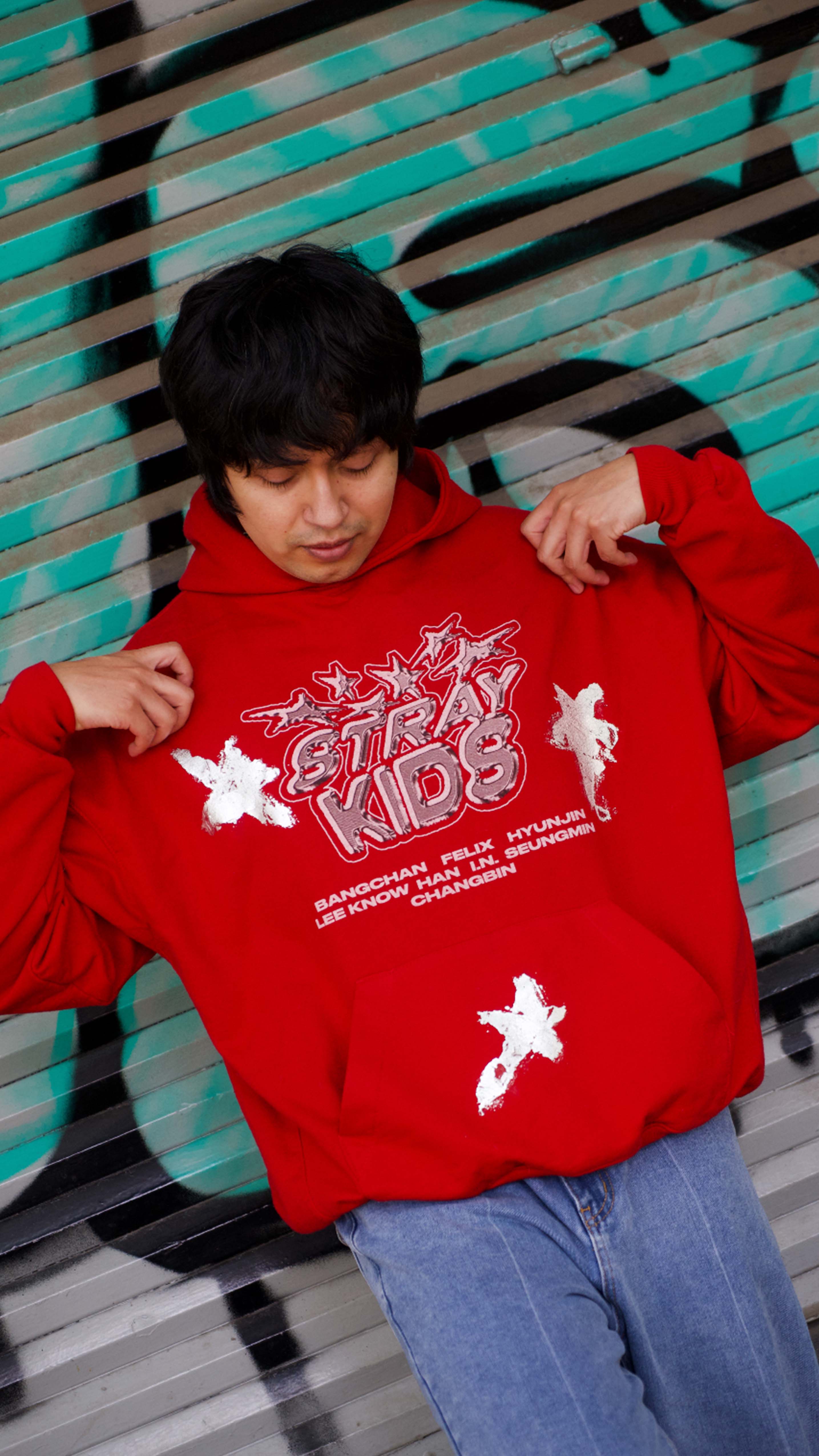 Stray Kids Foil Star Hoodie