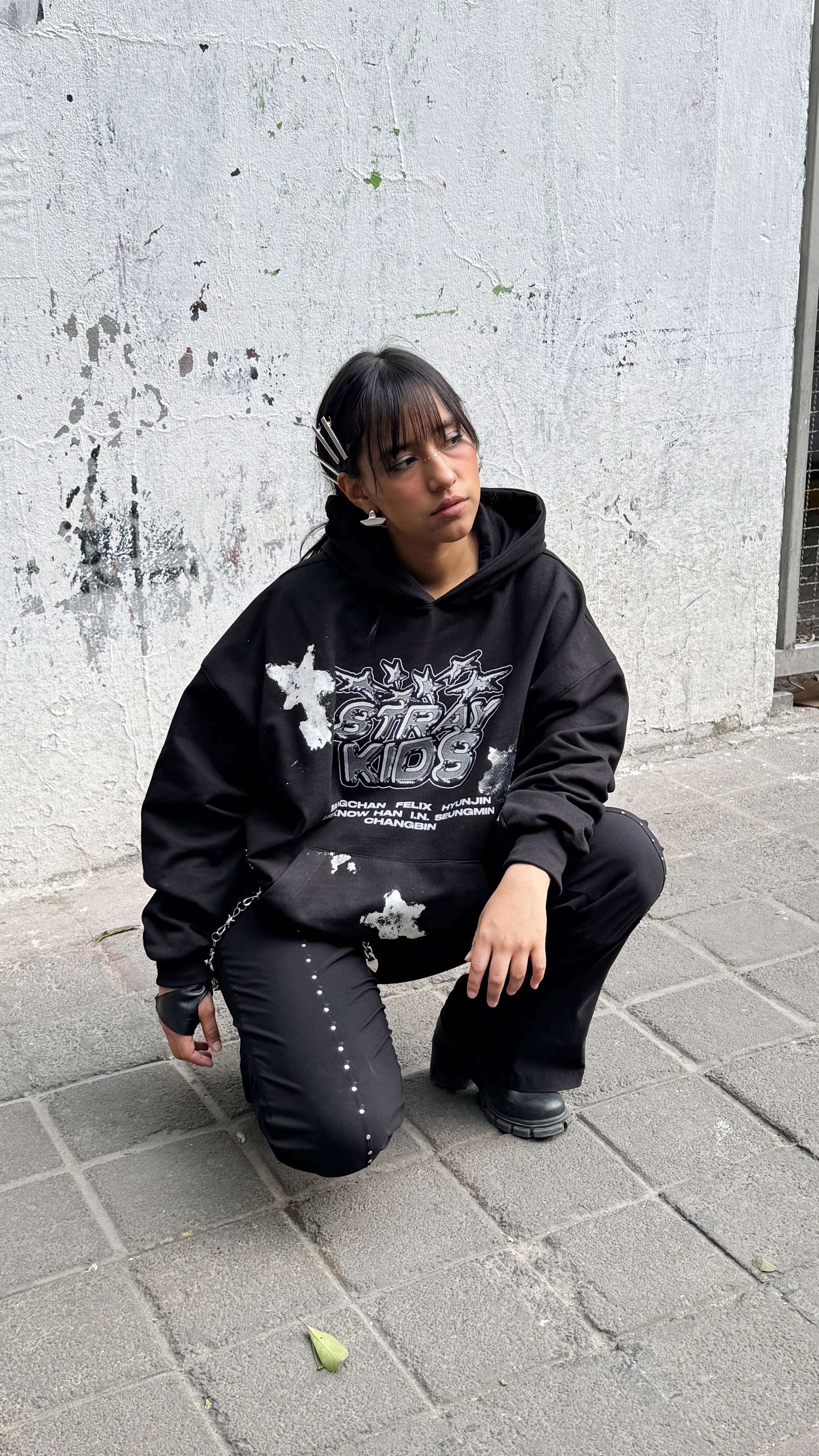 Stray Kids Foil Star Hoodie