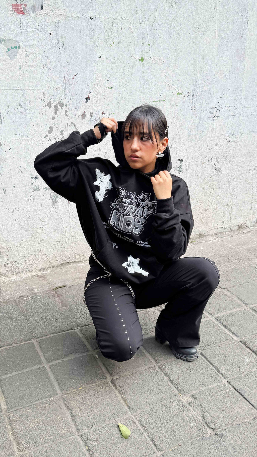 Stray Kids Foil Star Hoodie