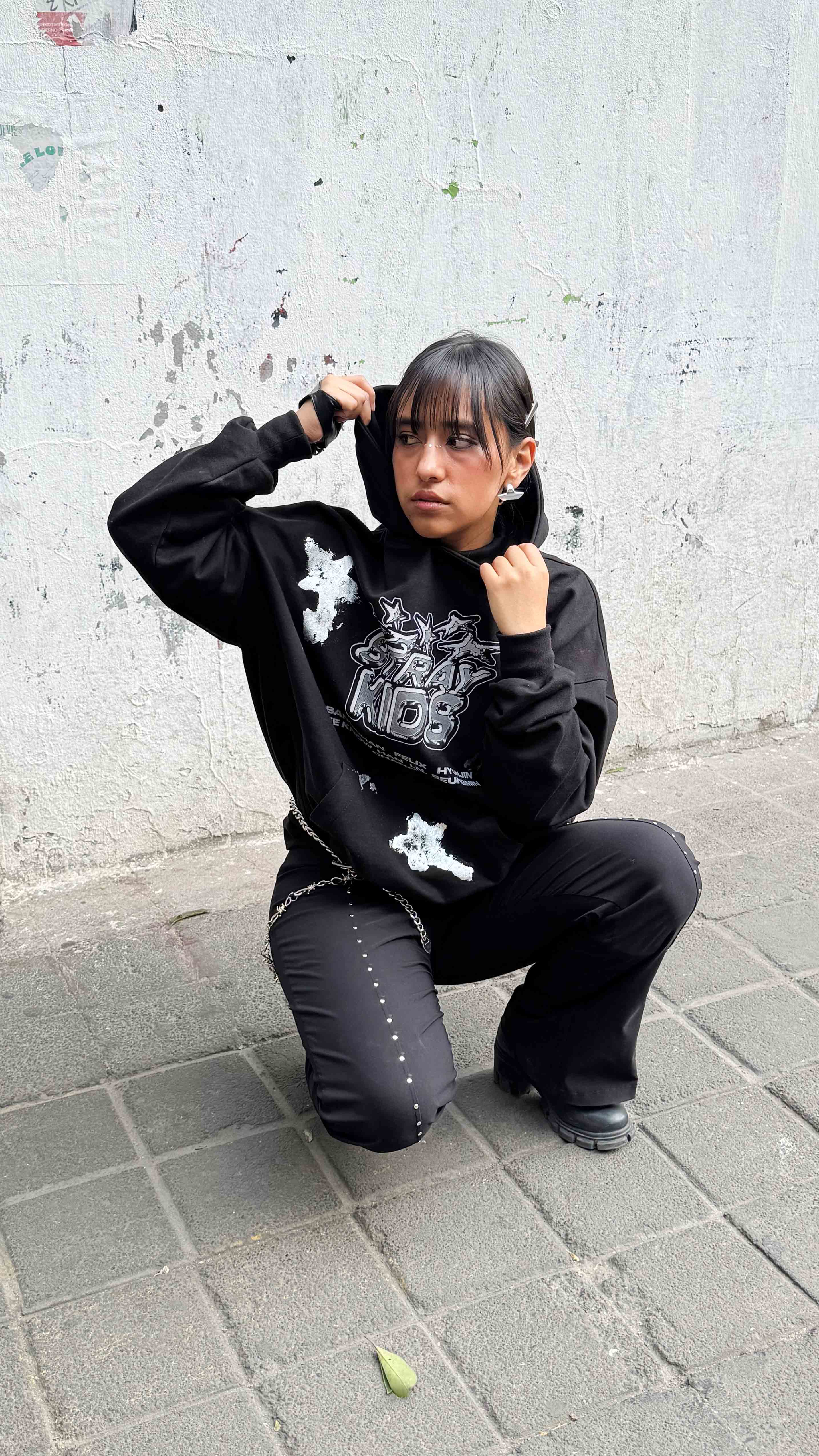 Stray Kids Foil Star Hoodie