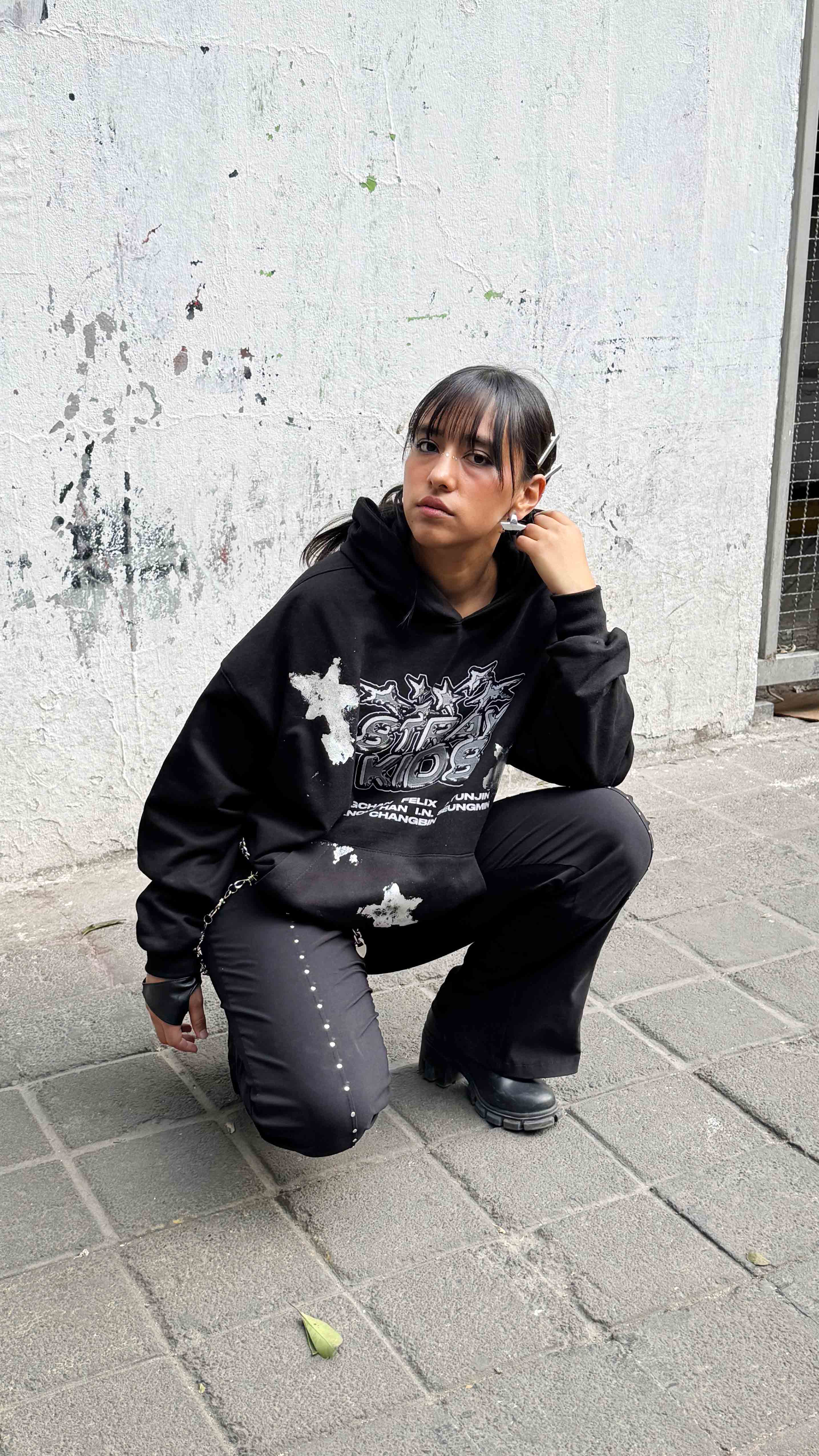 Stray Kids Foil Star Hoodie