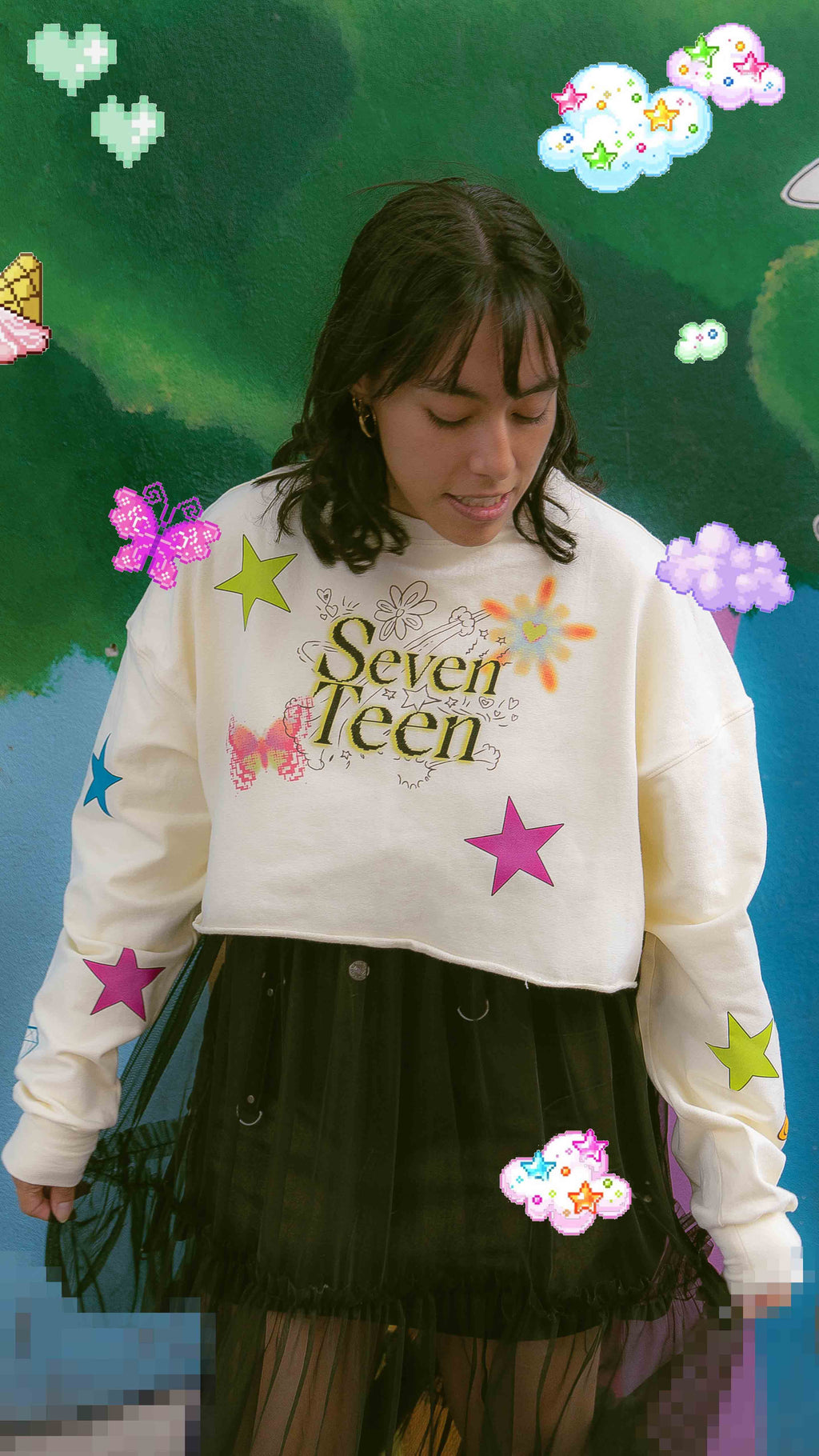 Seventeen Sudadera Crop