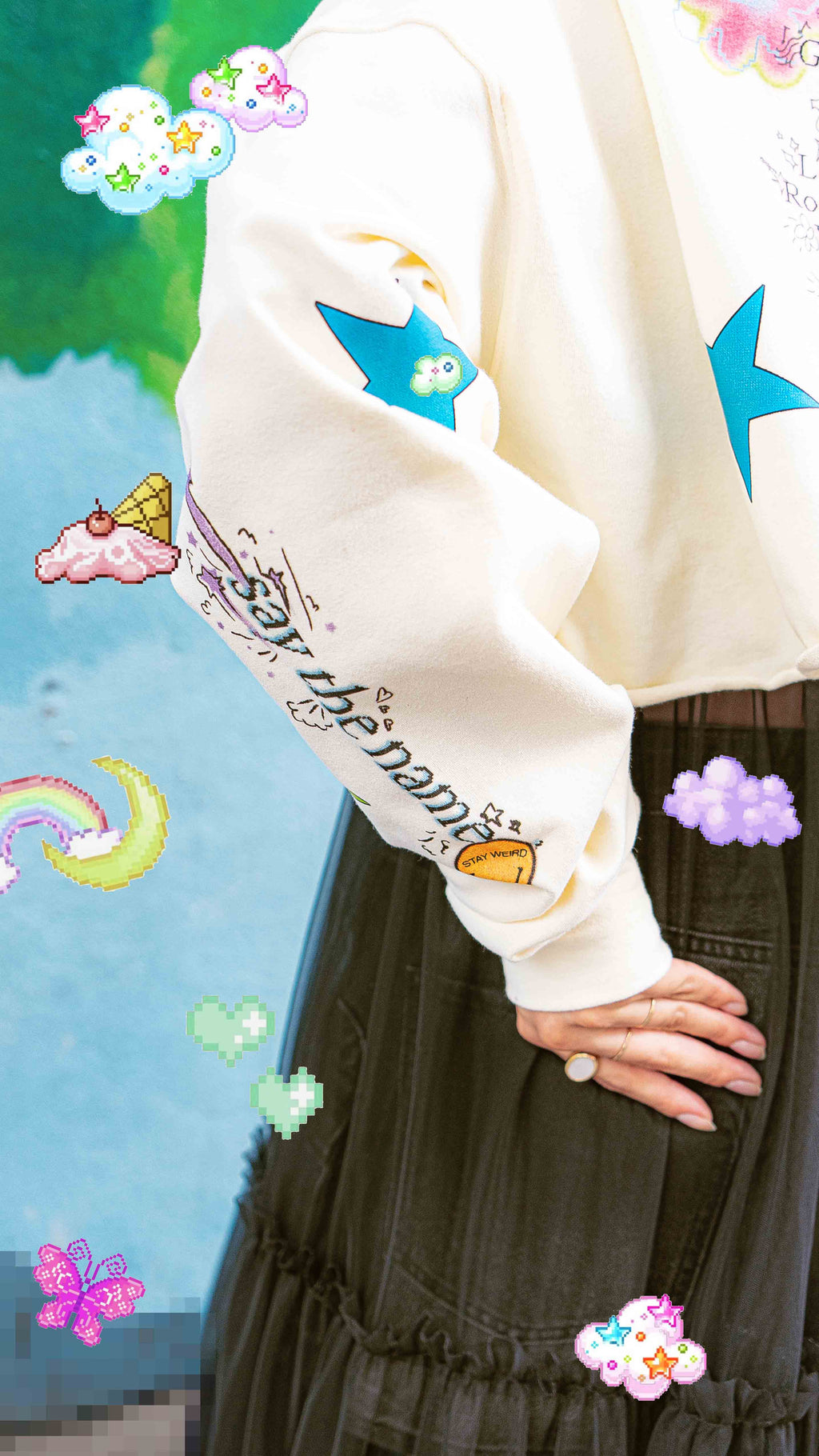 Seventeen Sudadera Crop