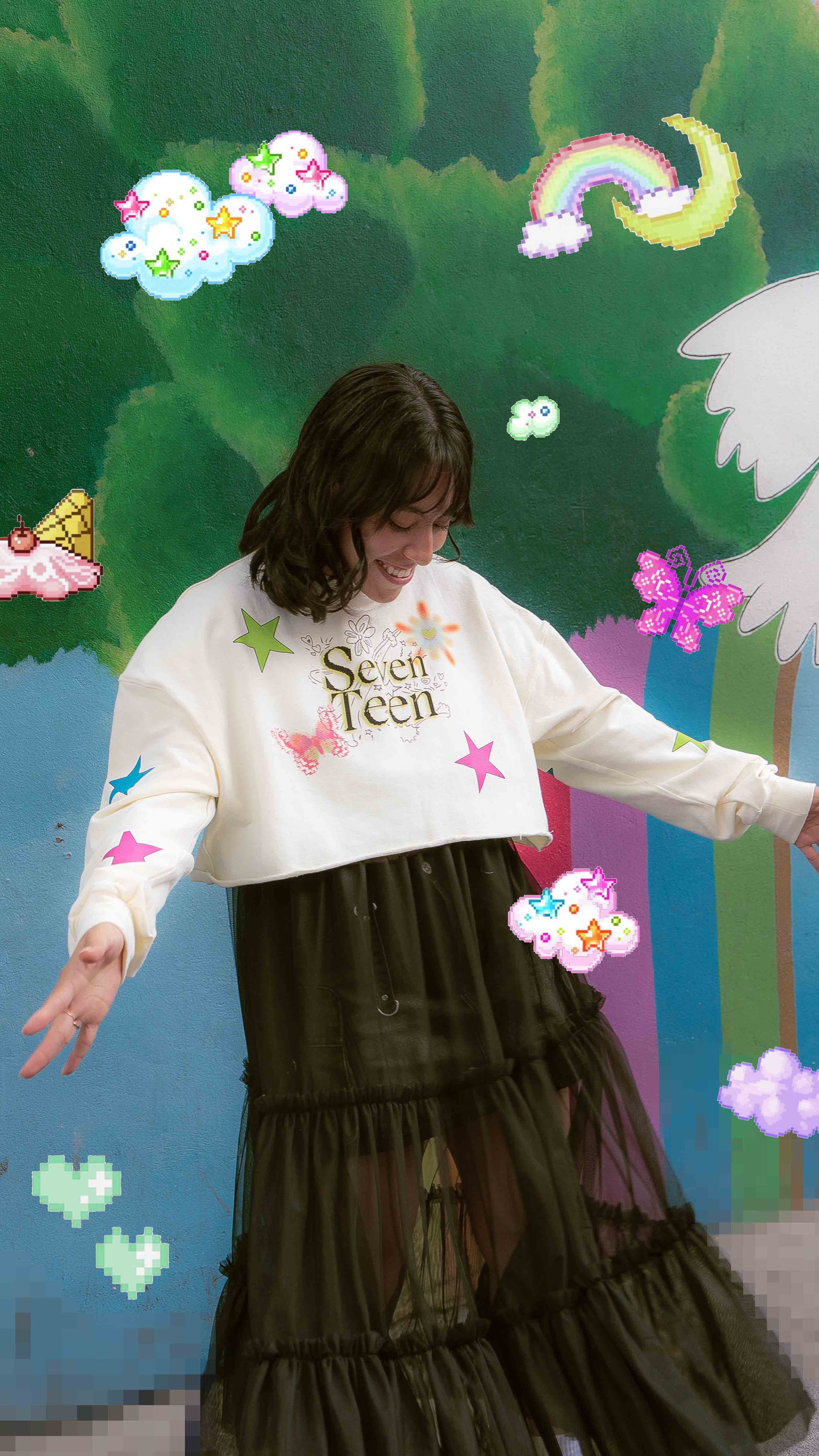 Seventeen Sudadera Crop