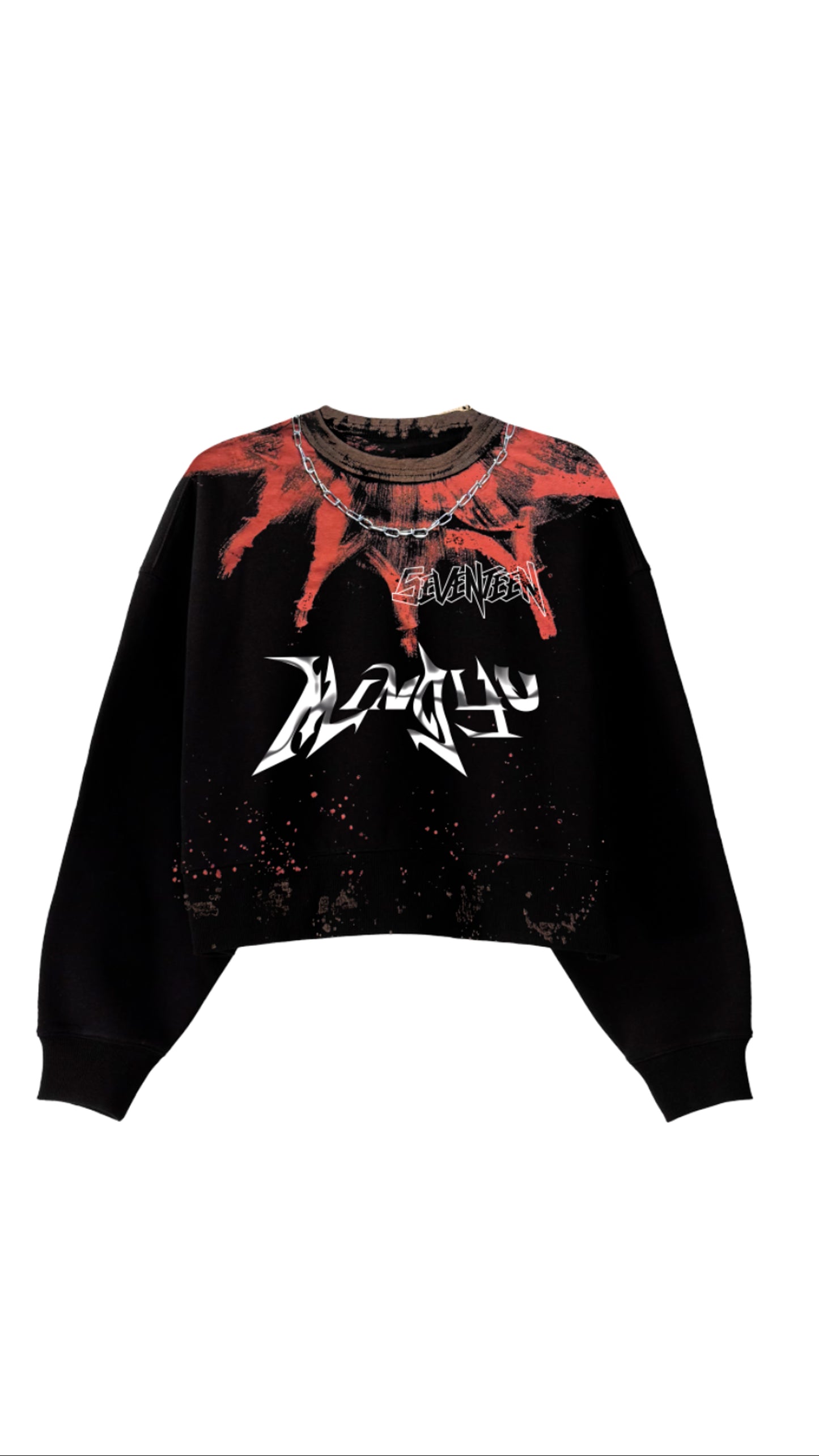 Sweat Tie Dye Crop (Seventeen, Stray Kids, Ateez)