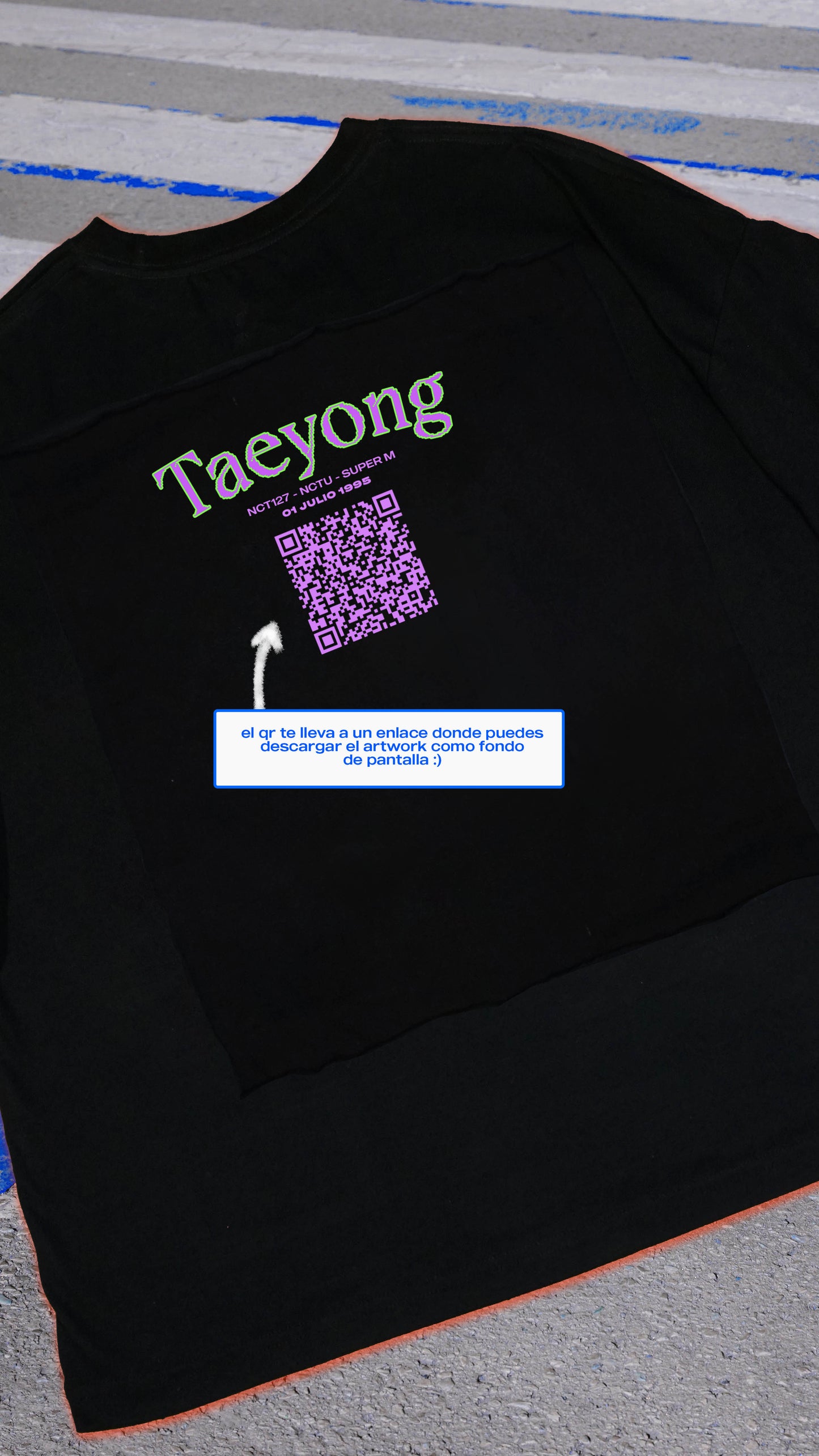 Taeyong Nct127 Playera Retrato