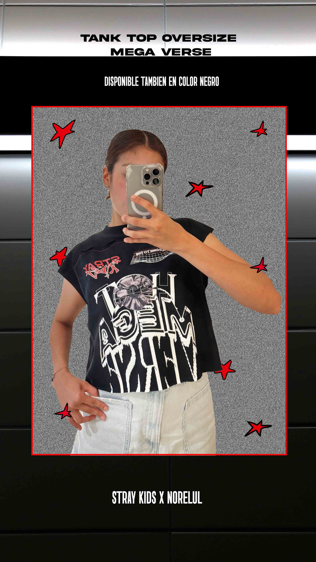 Stray Kids Playera Tank Rocker