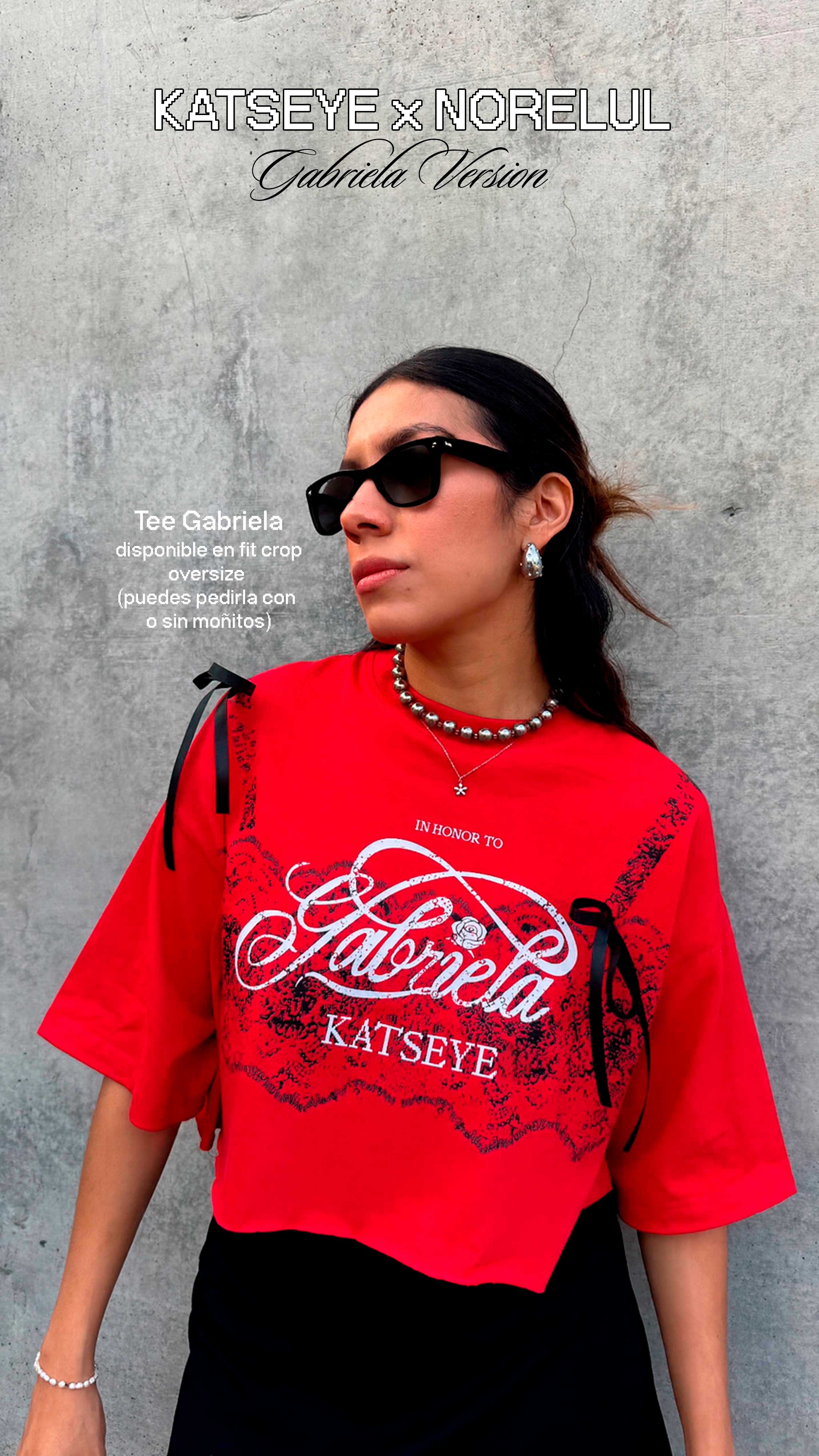 Gabriela Katseye Tee Oversize Playera