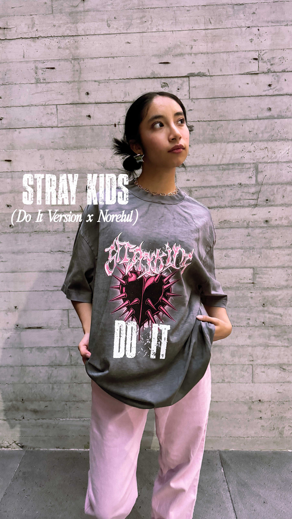 Stray Kids Do It Playera Oversize